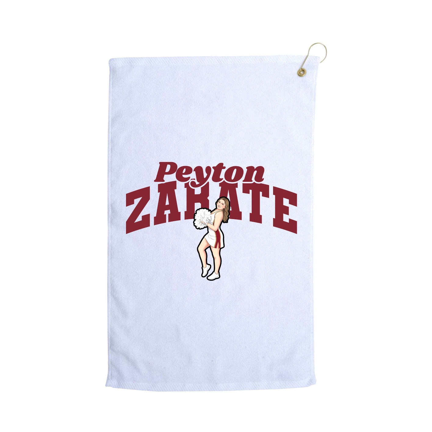 Golf Towel — Signature Arch in White