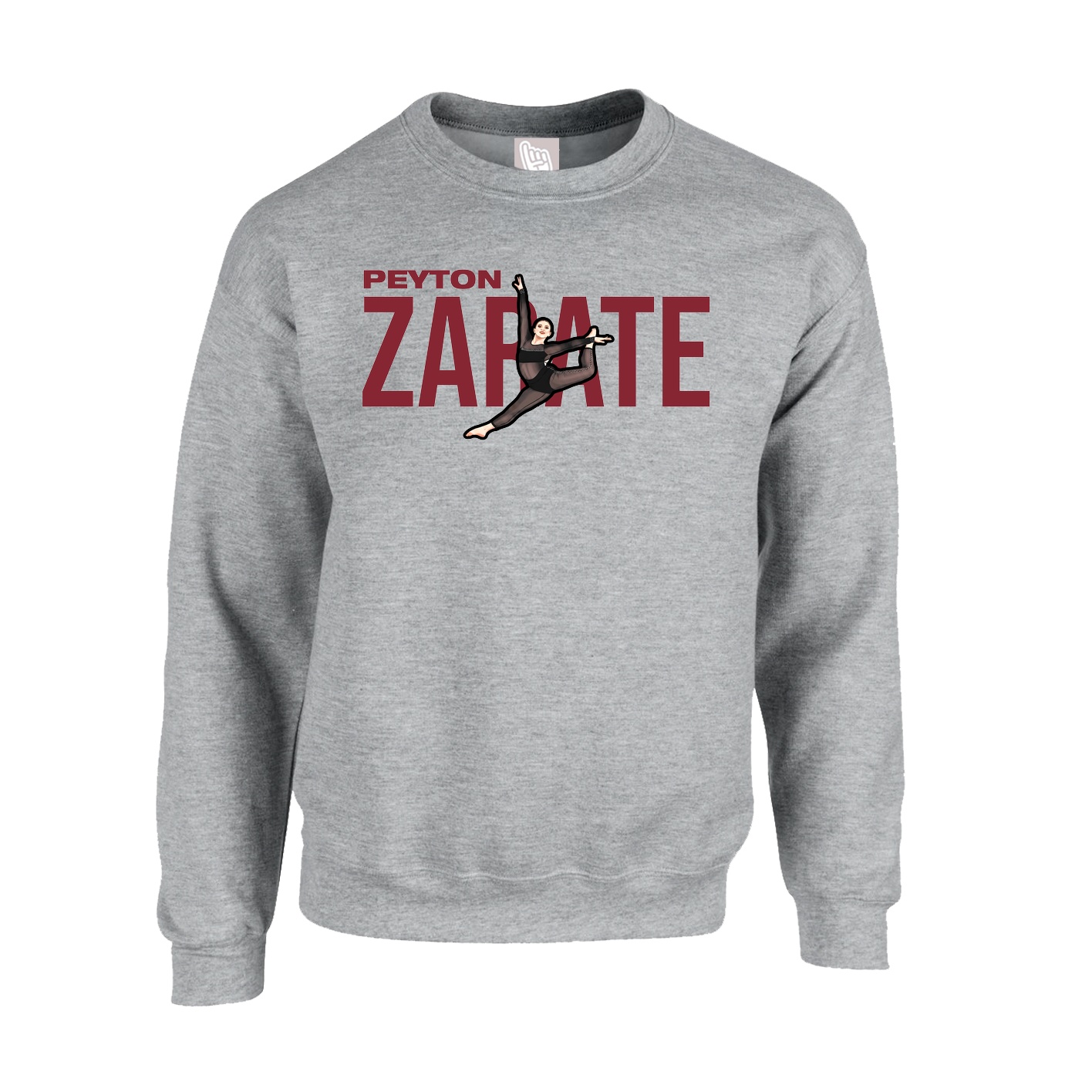 Fleece Crew — Player Name in Grey