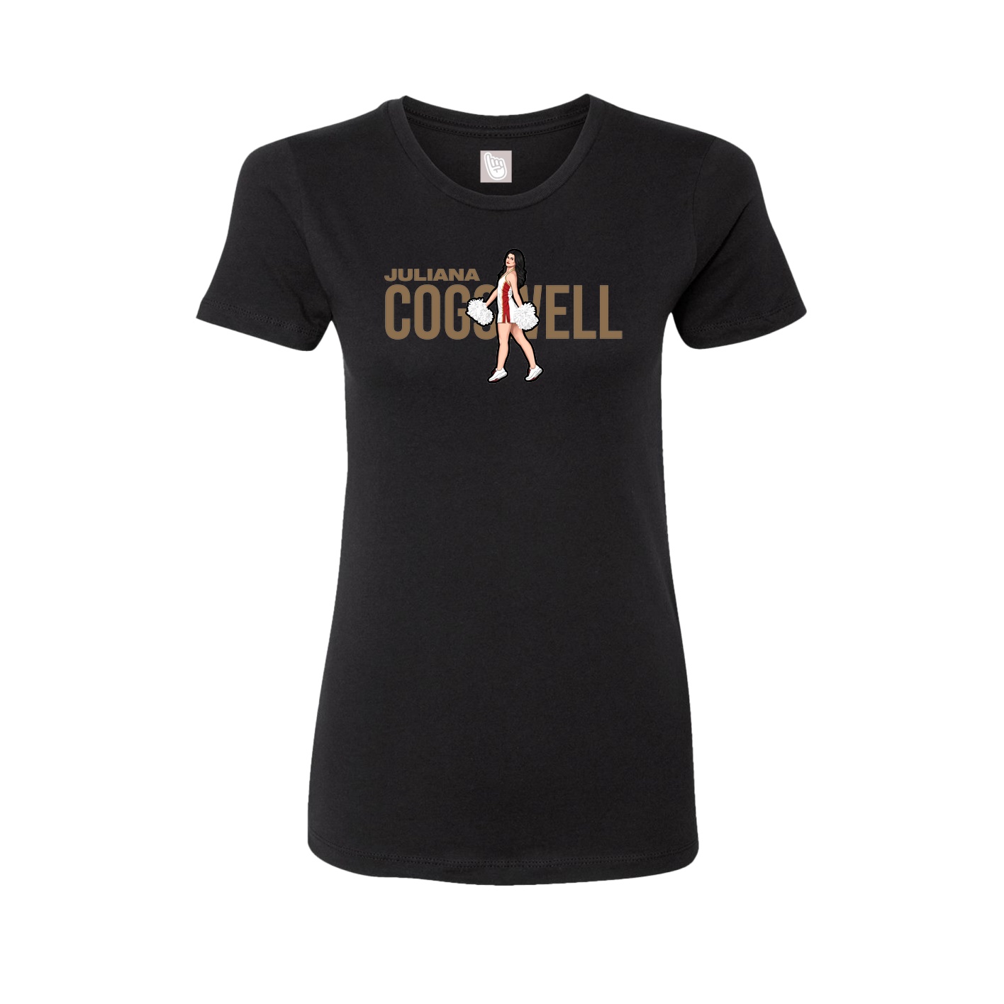 Womens Tee — Player Name in Black