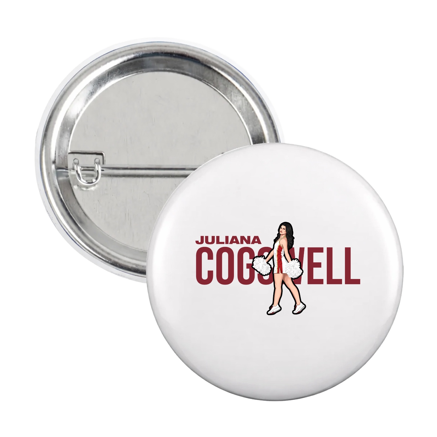 Game Day Button — Player Name in White