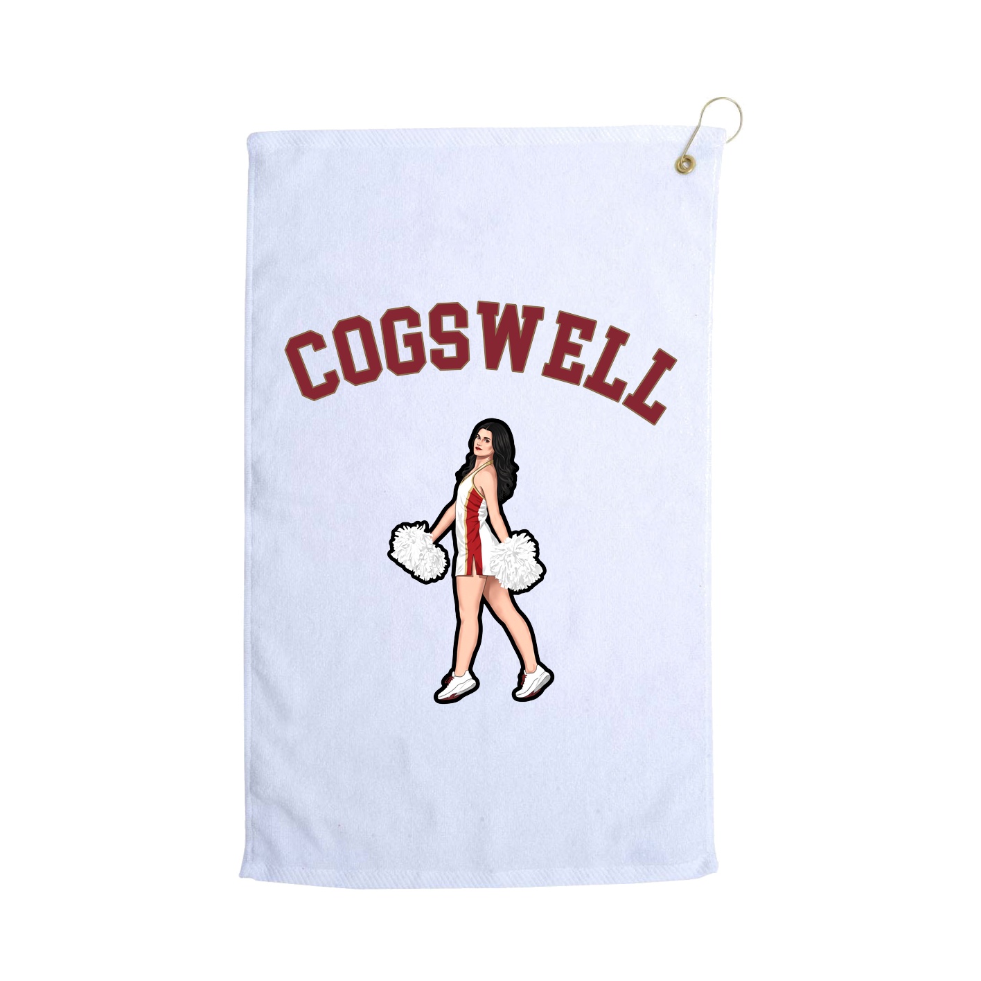 Golf Towel — Shirsey Arch in White