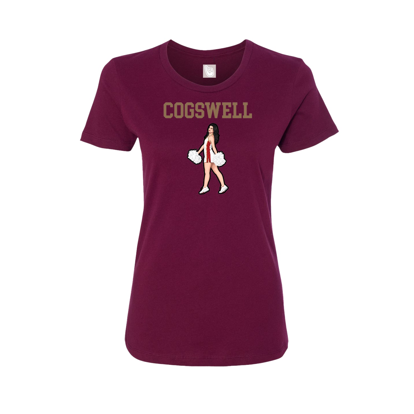 Fitted Women's Tee — Shirsey in Maroon