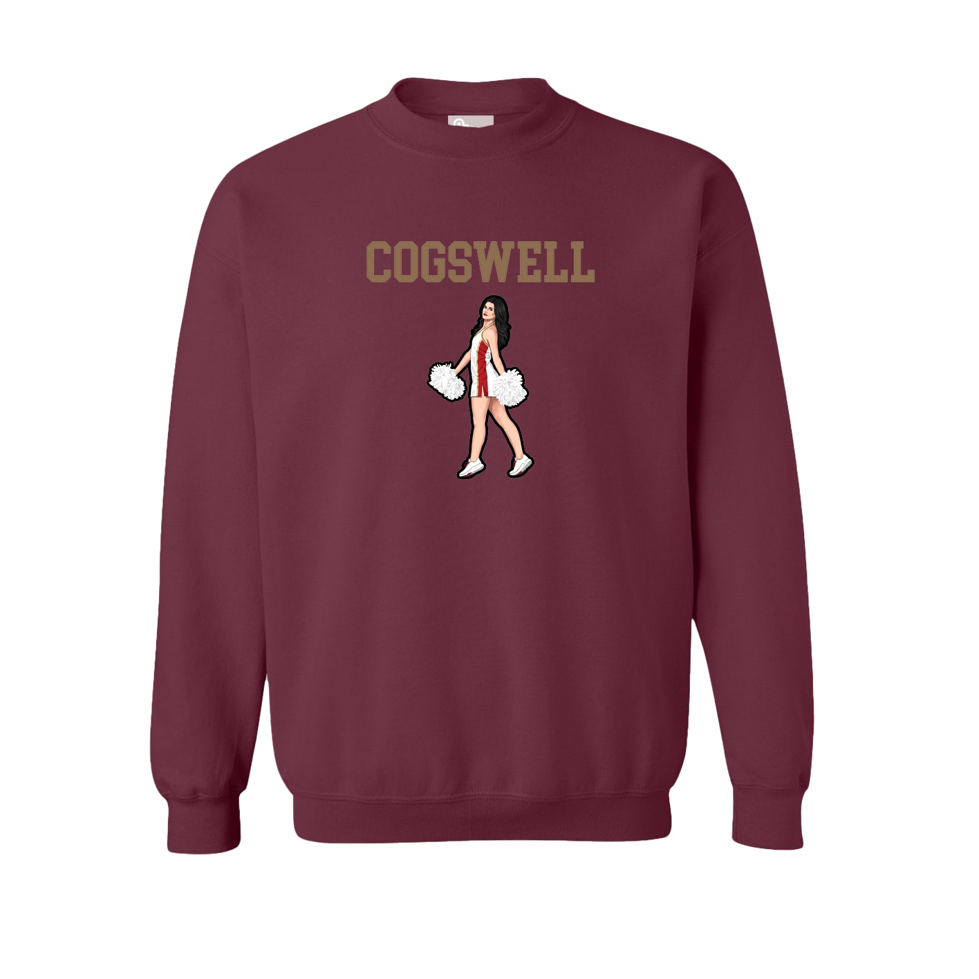 Fleece Crew — Shirsey in Maroon