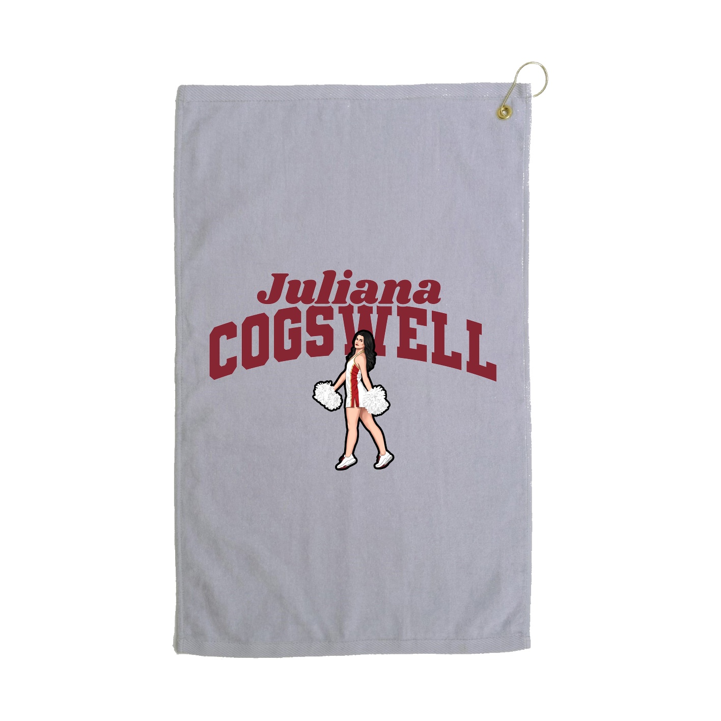 Golf Towel — Signature Arch in Grey
