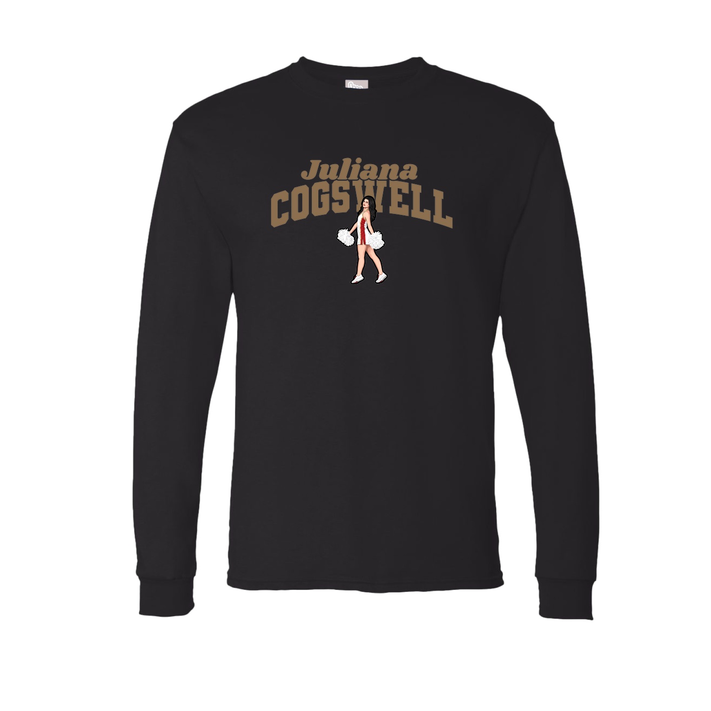 Long Sleeve Tee — Signature Arch in Black