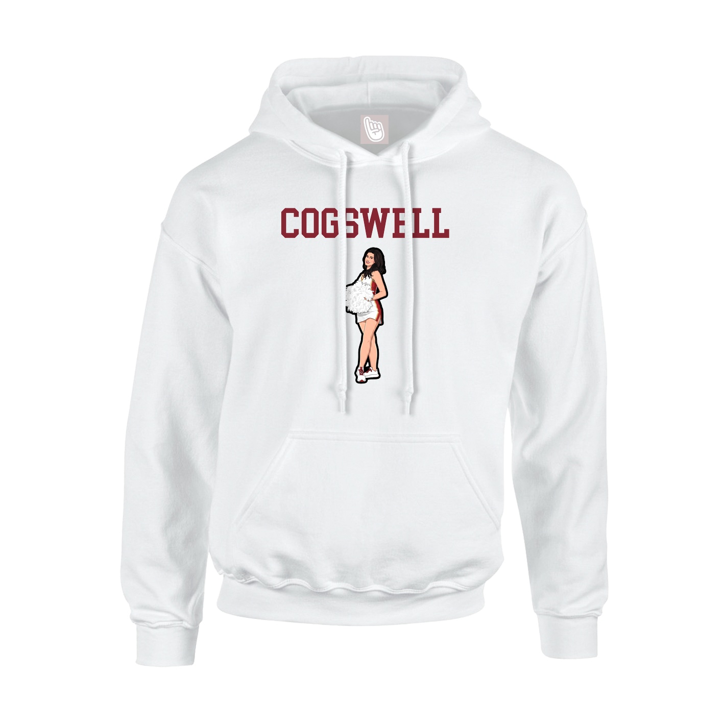 Hoodie — Shirsey in White