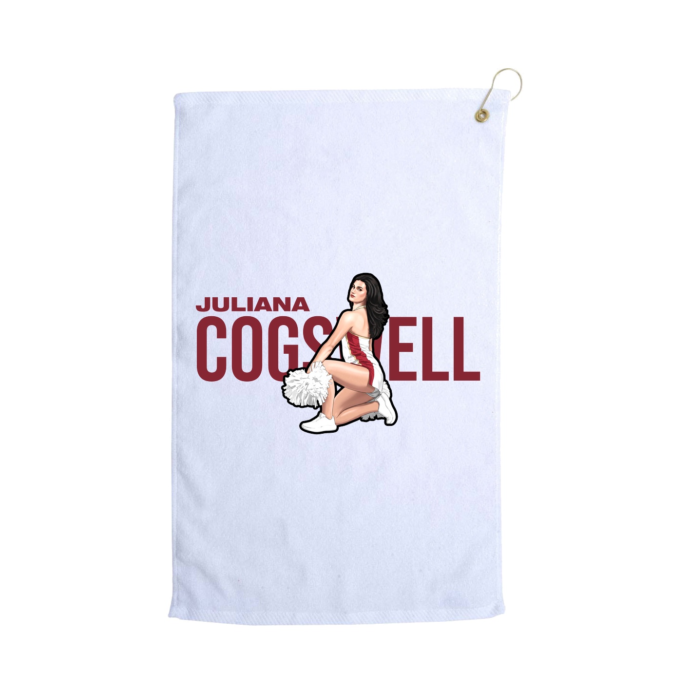Golf Towel — Player Name in White
