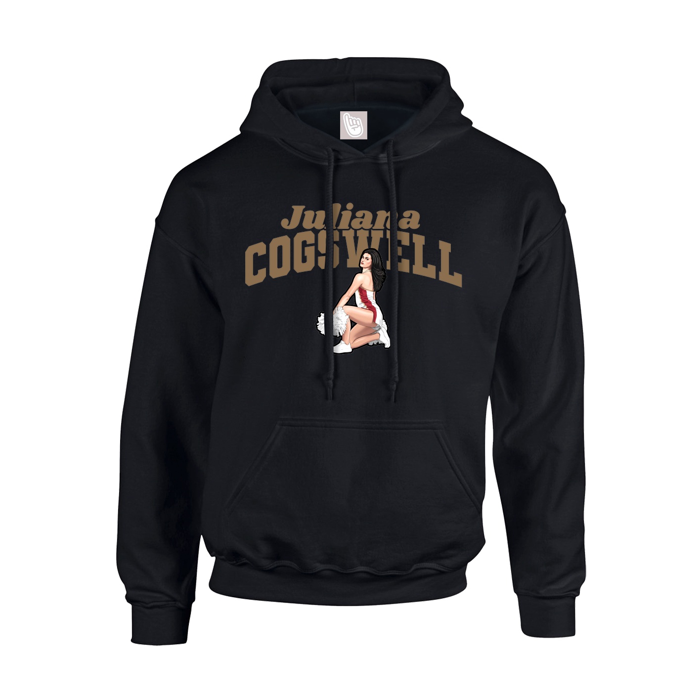 Youth Hoodie — Signature Arch in Black