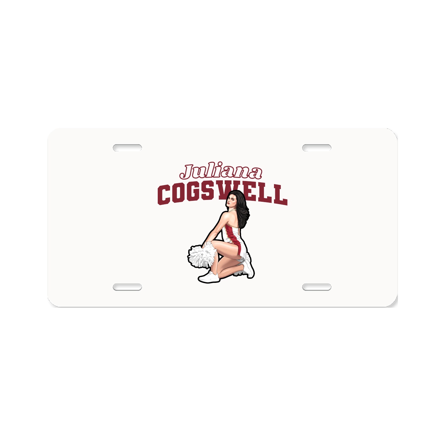 License Plate — Name Arch in Classic