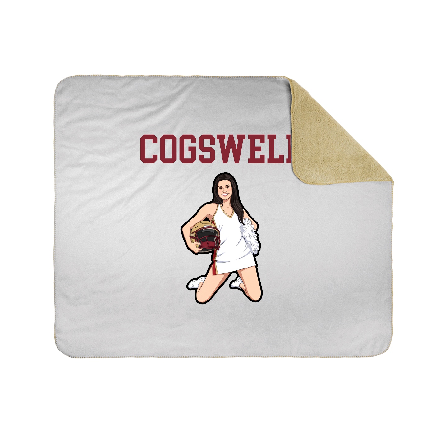 Throw Blanket — Shirsey in White