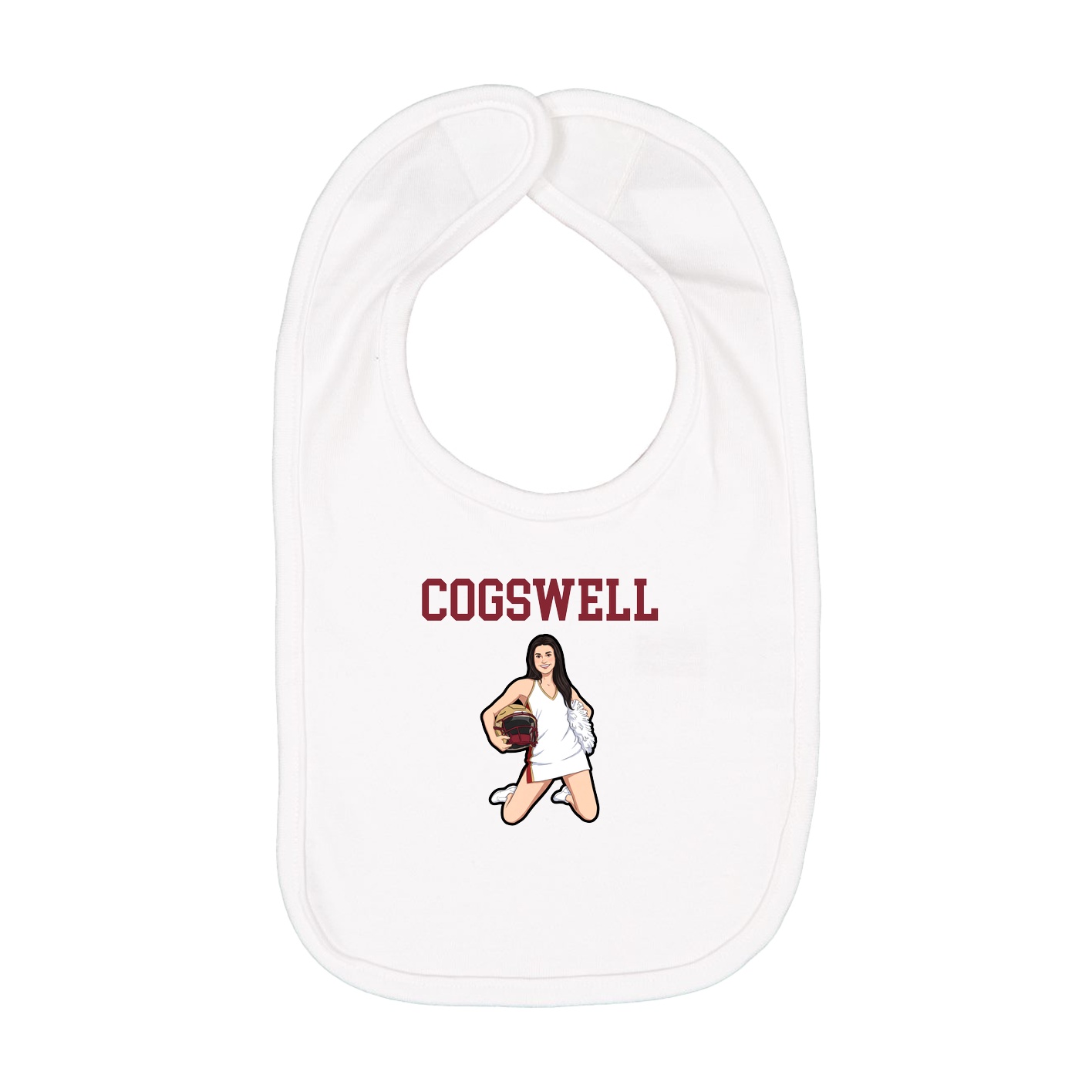 Infant Bib — Shirsey in White