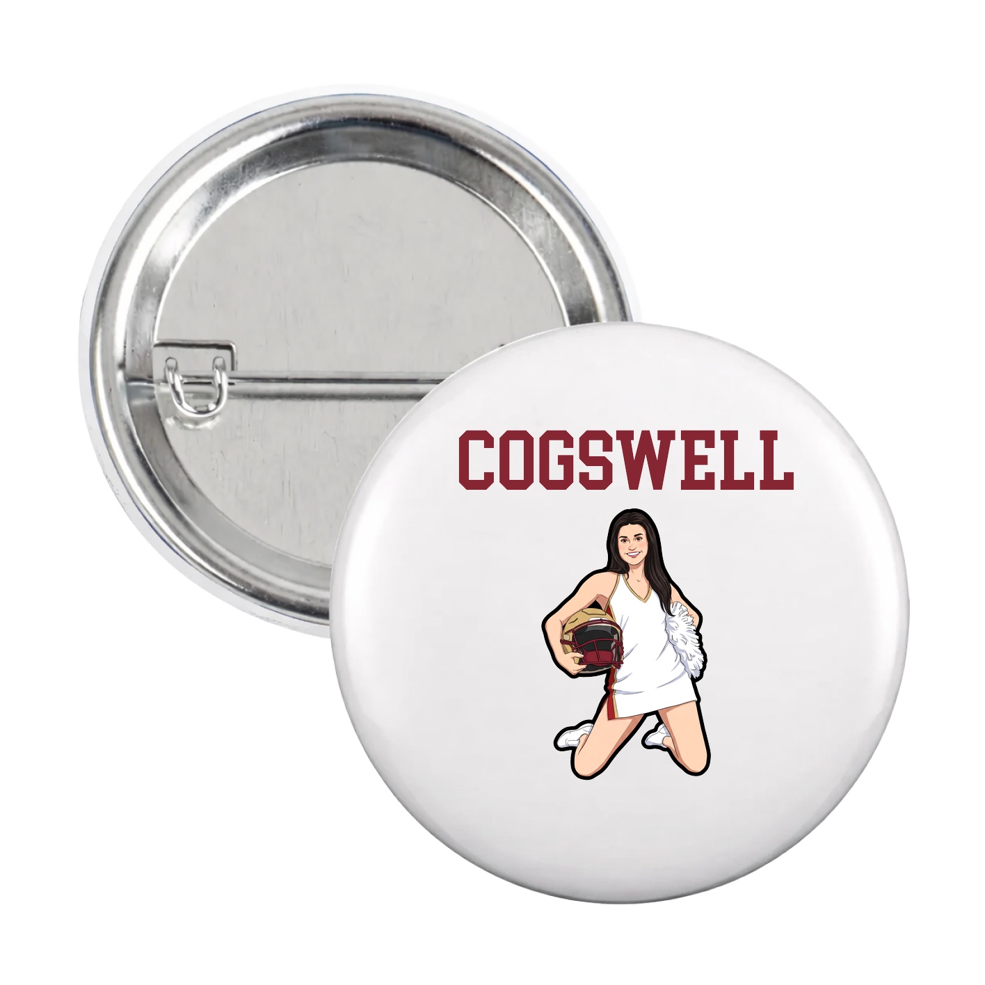 Game Day Button — Shirsey in White