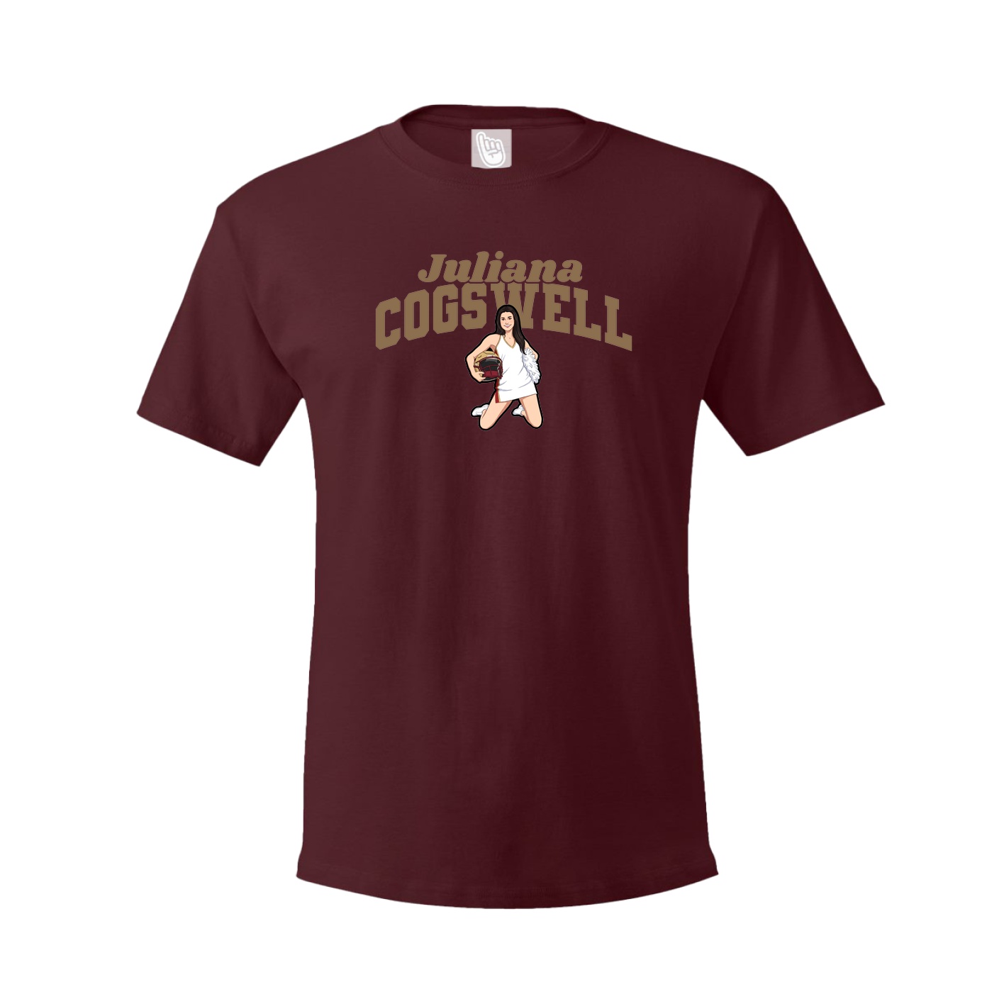 Tee — Signature Arch in Maroon