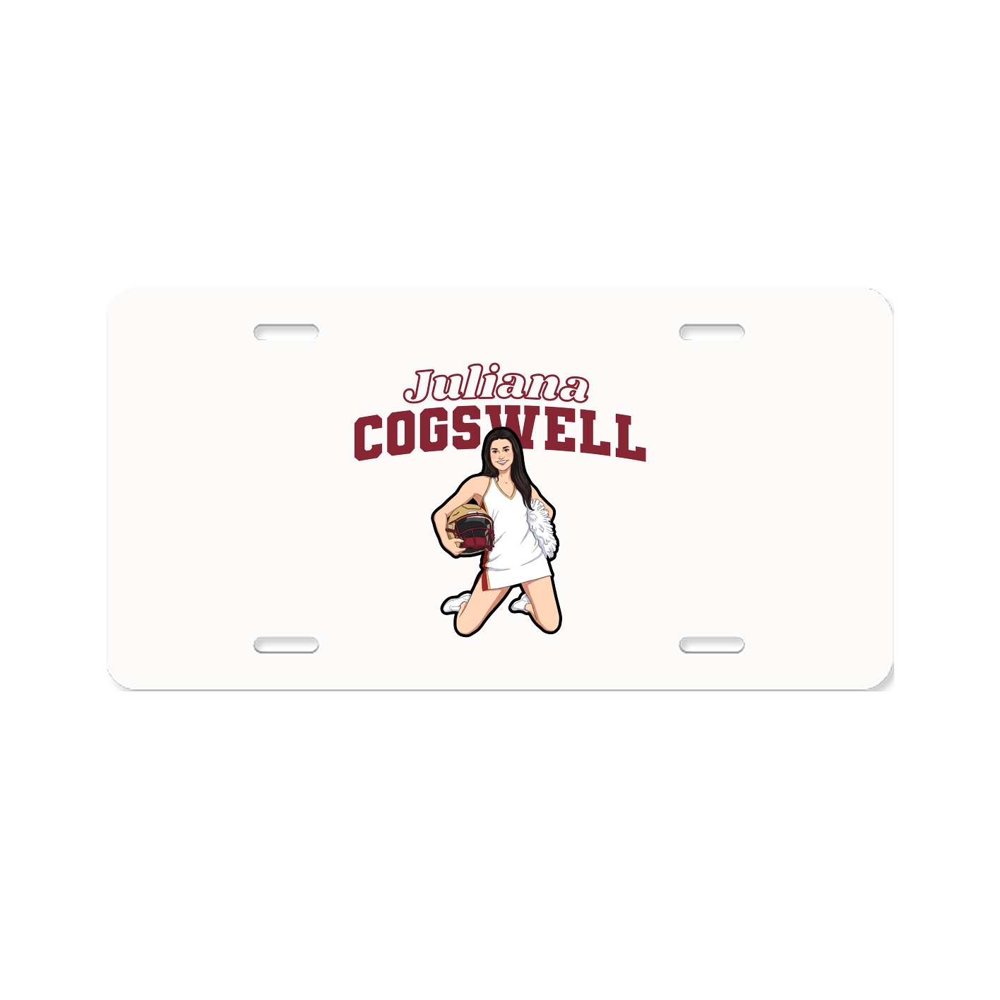 License Plate — Name Arch in Classic