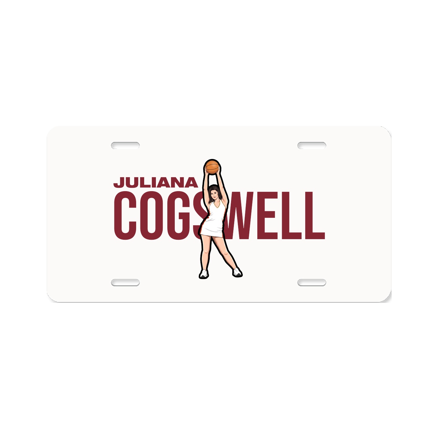 License Plate — Player Name in Classic