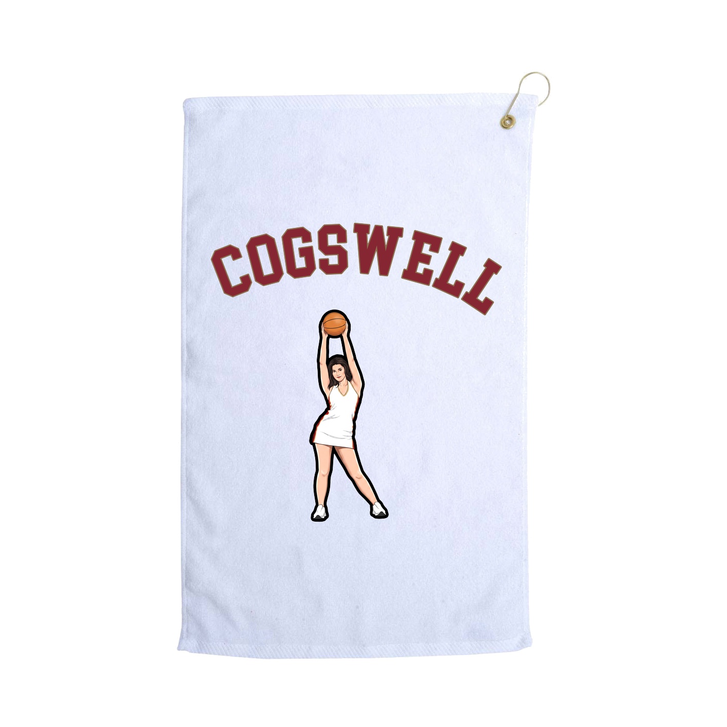 Golf Towel — Shirsey Arch in White