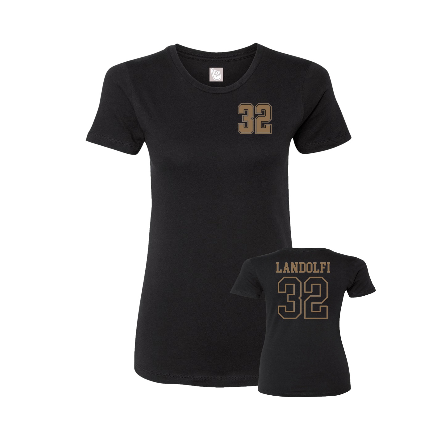 Womens Tee — Chest Back in Black