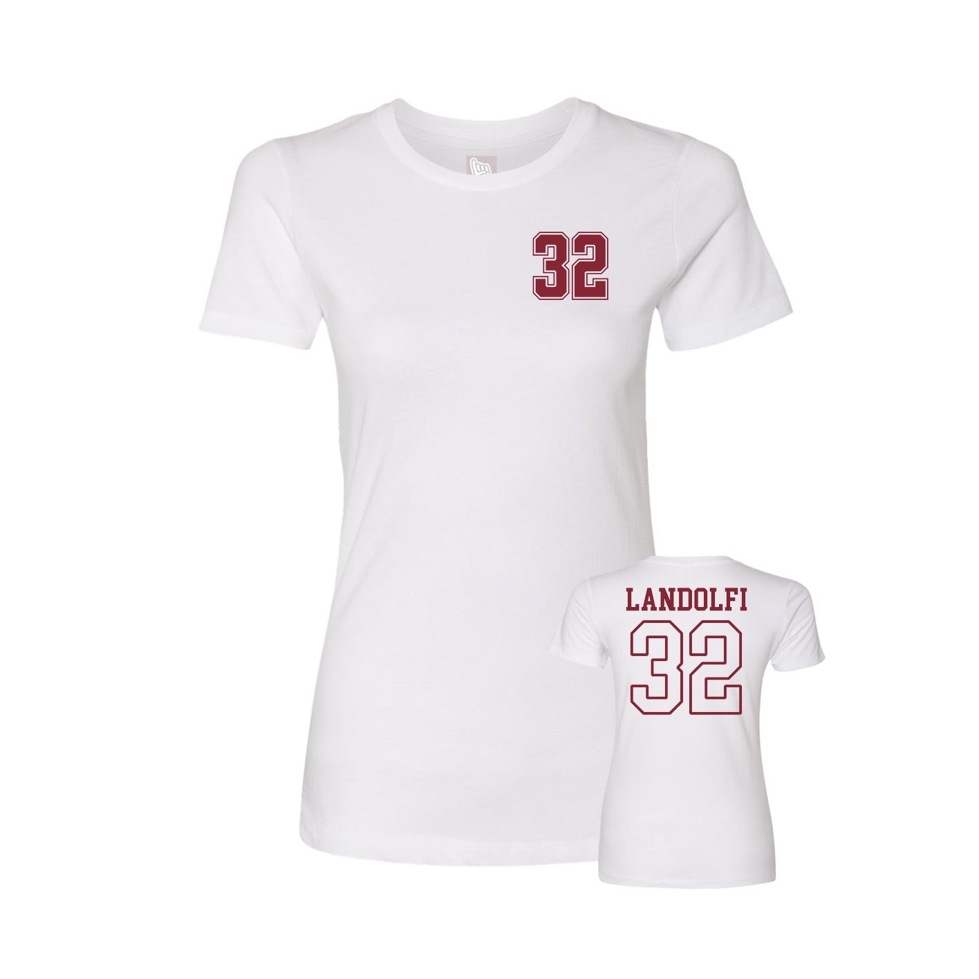 Womens Tee — Chest Back in White