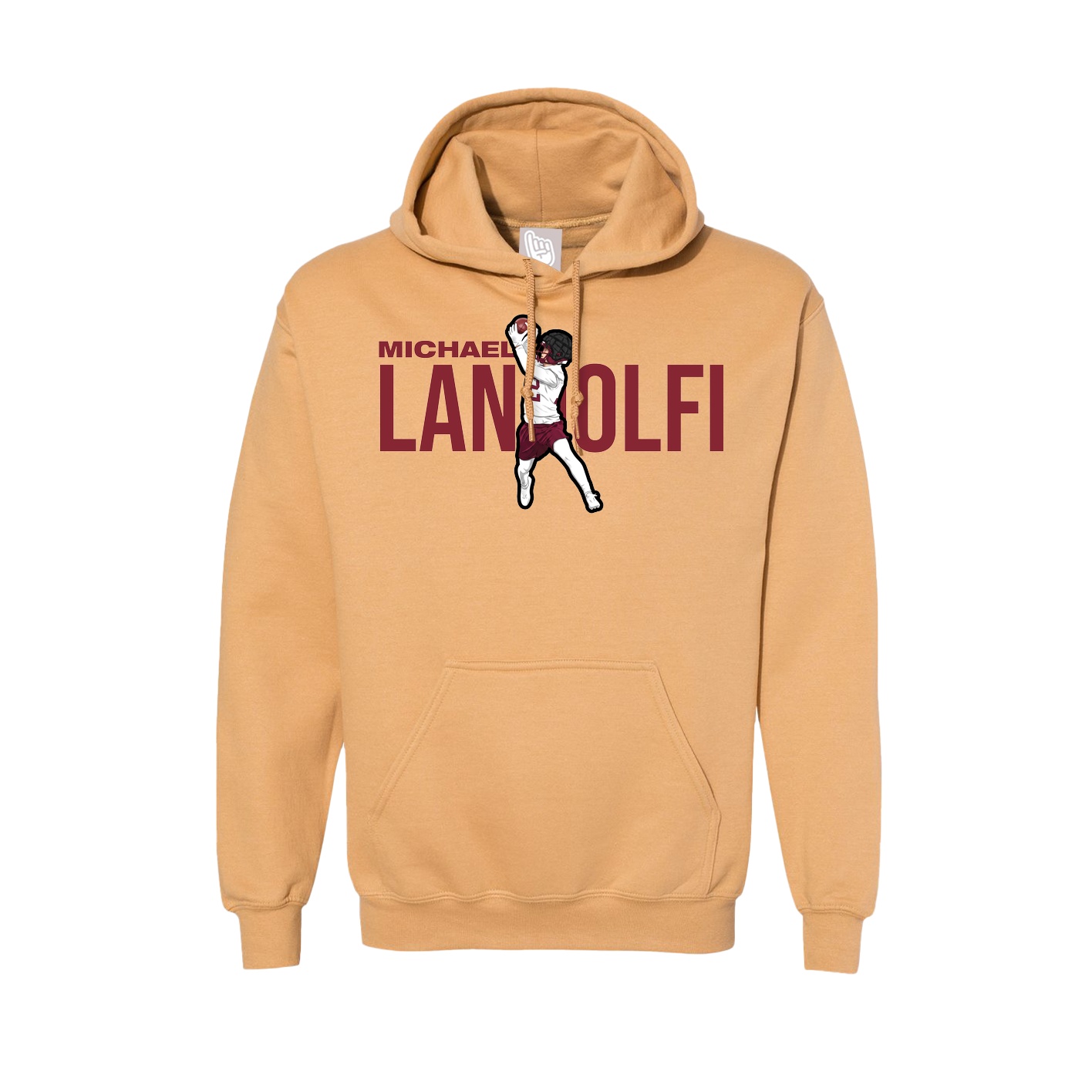 Hoodie — Player Name in Vegas Gold