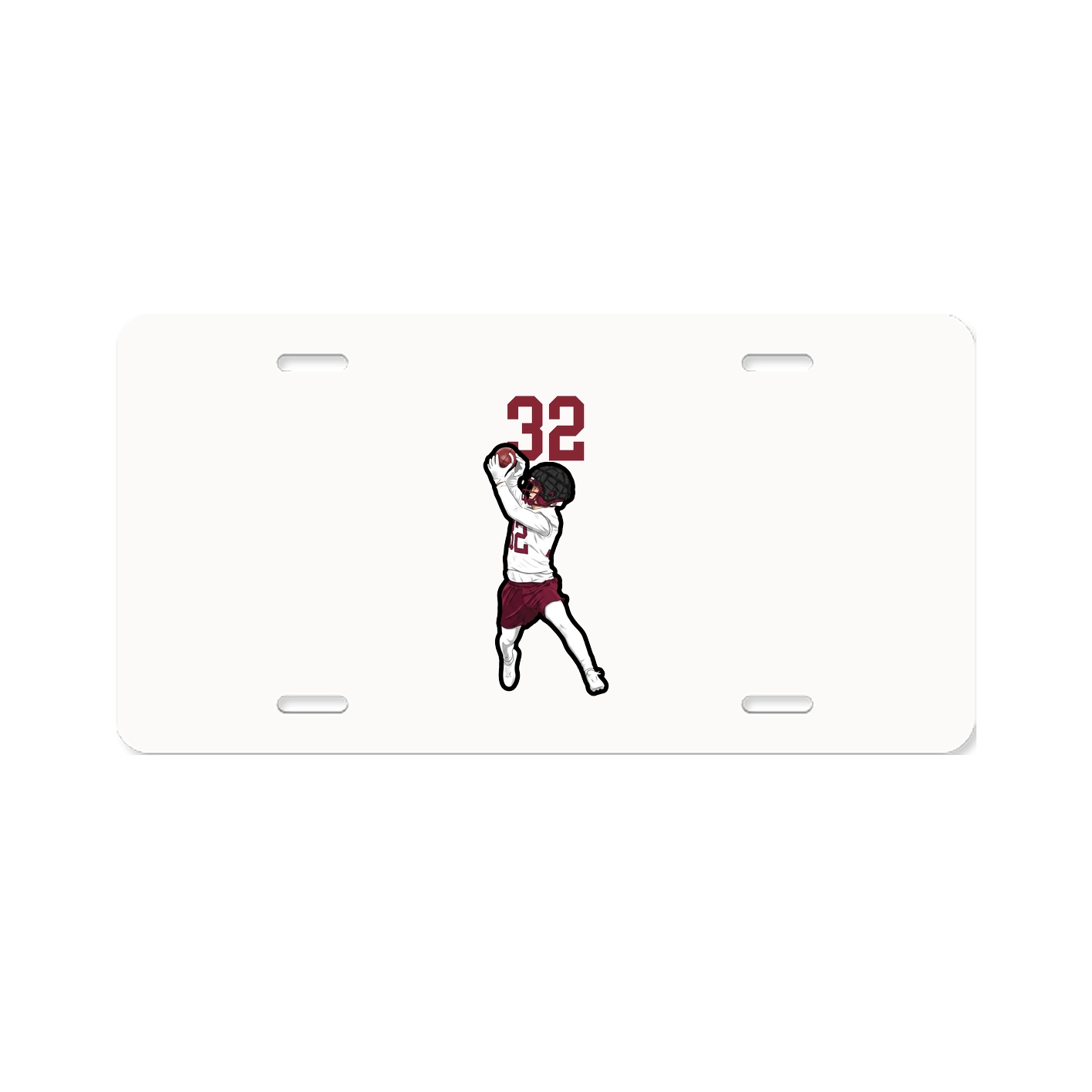License Plate — Number Top in Classic