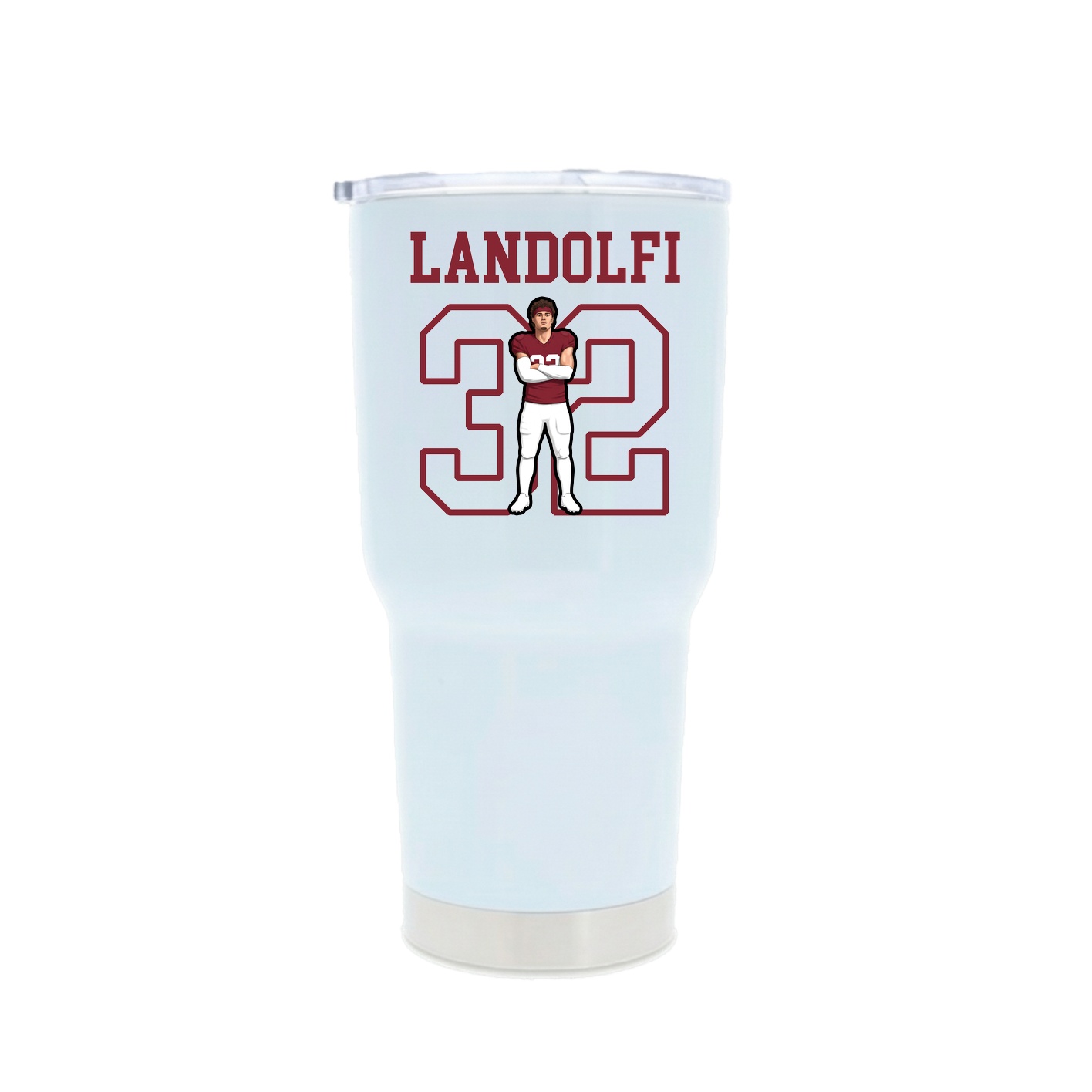 30oz Stainless Steel Tumbler — Shirsey in White