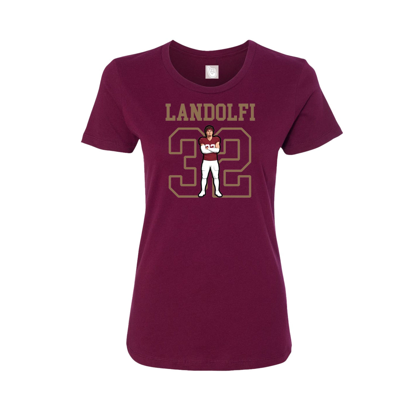 Fitted Women's Tee — Shirsey in Maroon