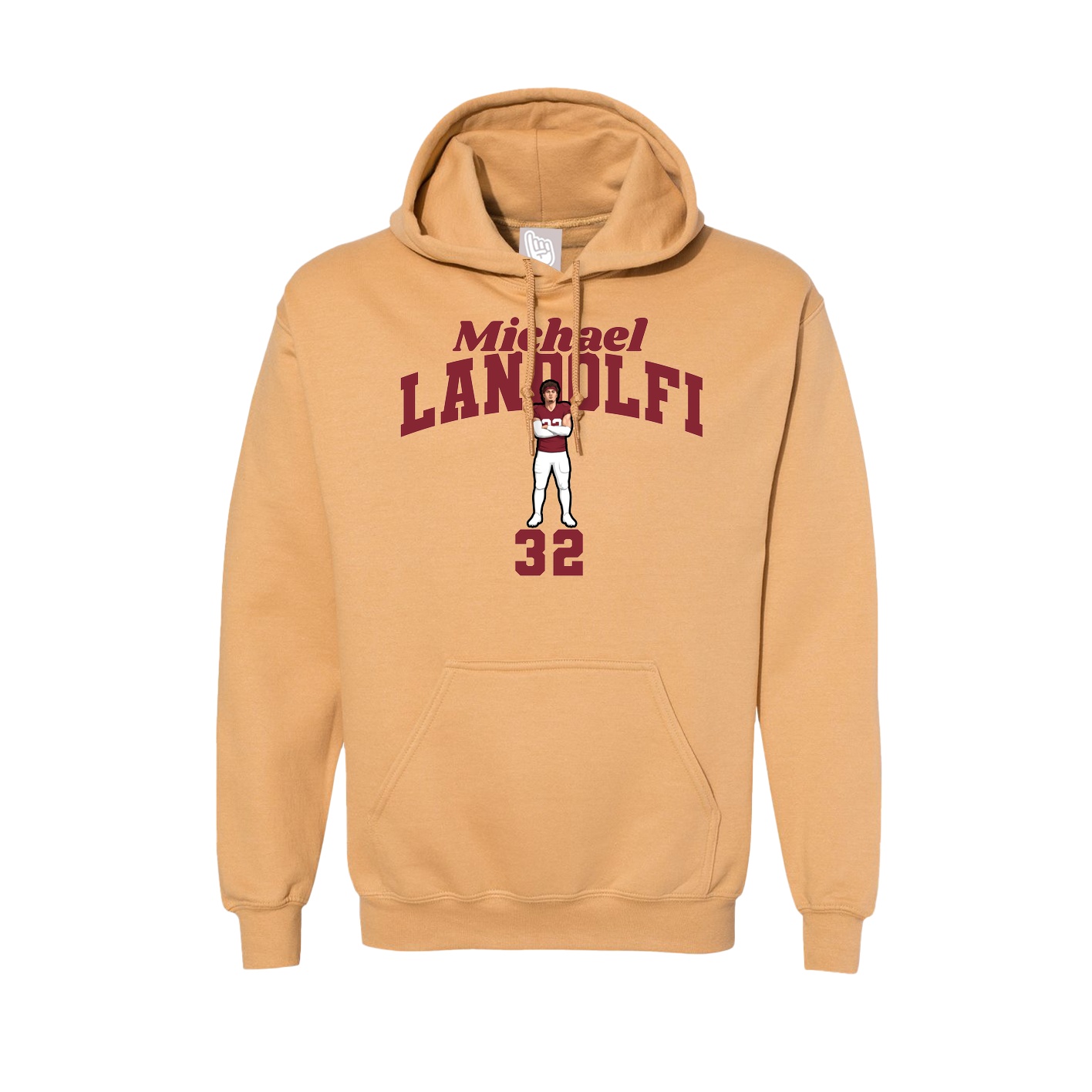 Hoodie — Signature Arch in Vegas Gold