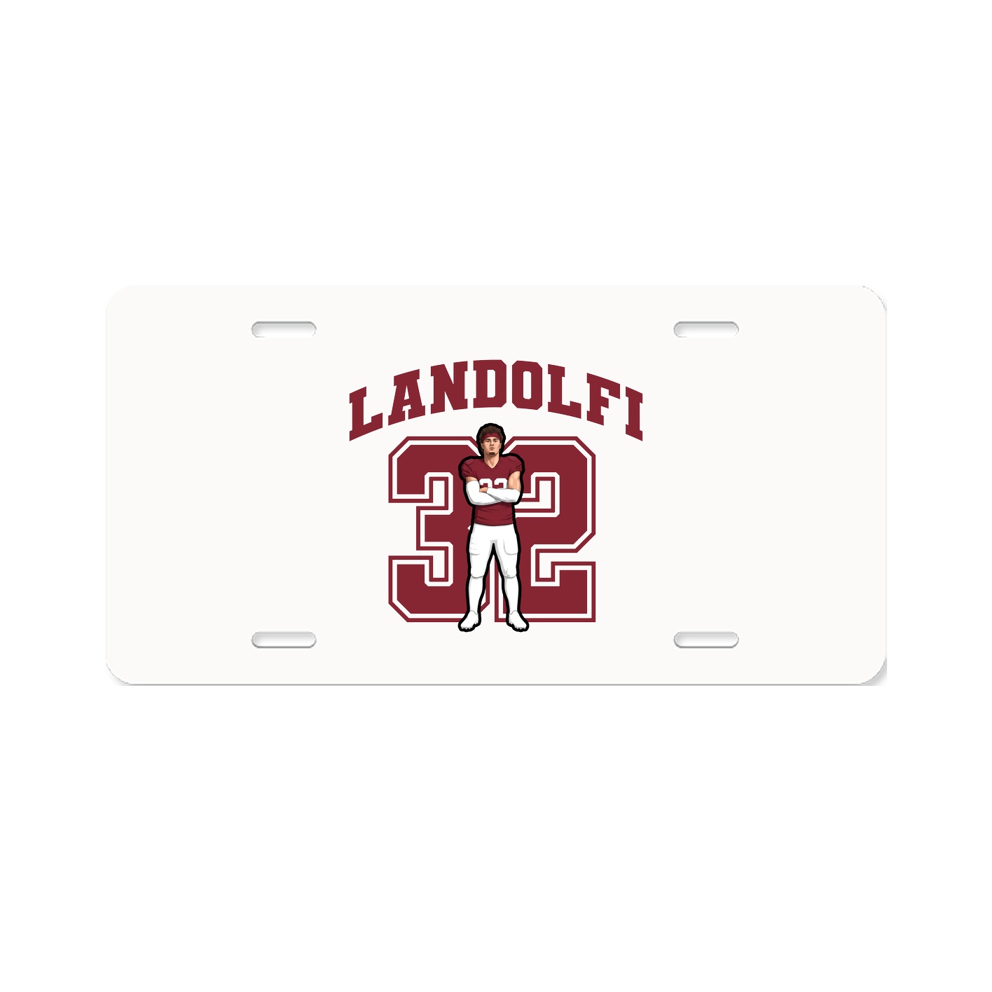 License Plate — Number in Classic