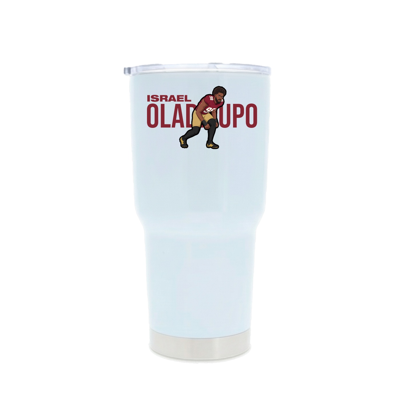 30oz Stainless Steel Tumbler — Player Name in White