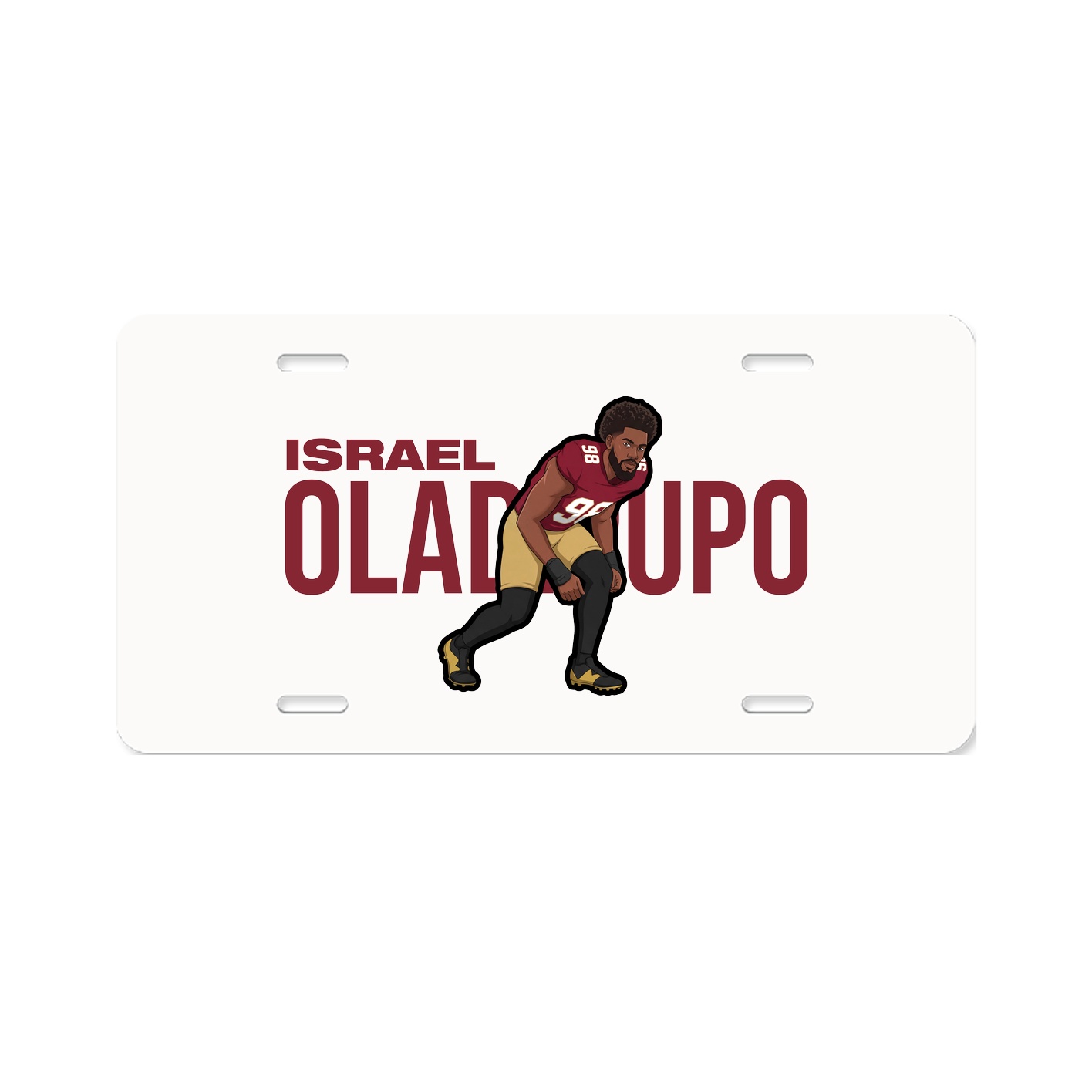 License Plate — Player Name in Classic