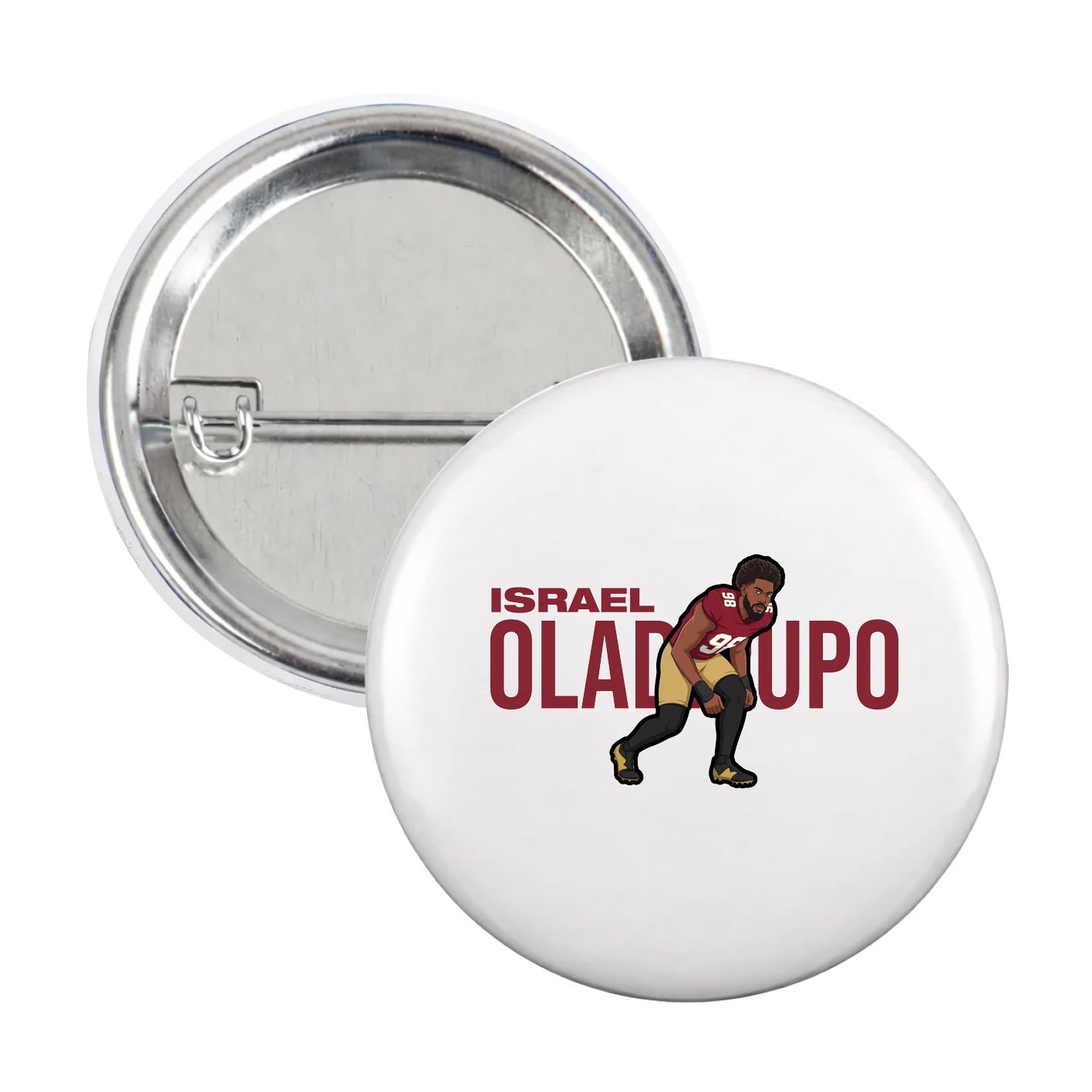 Game Day Button — Player Name in White