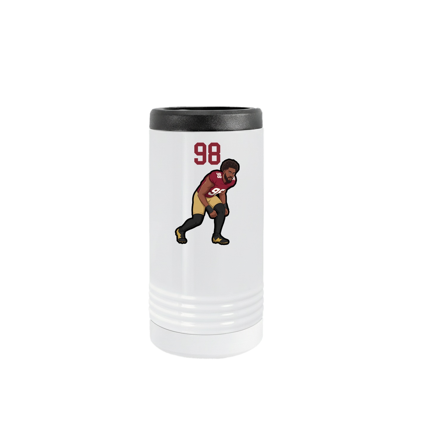 Slim Beverage Holder — Number Top in White