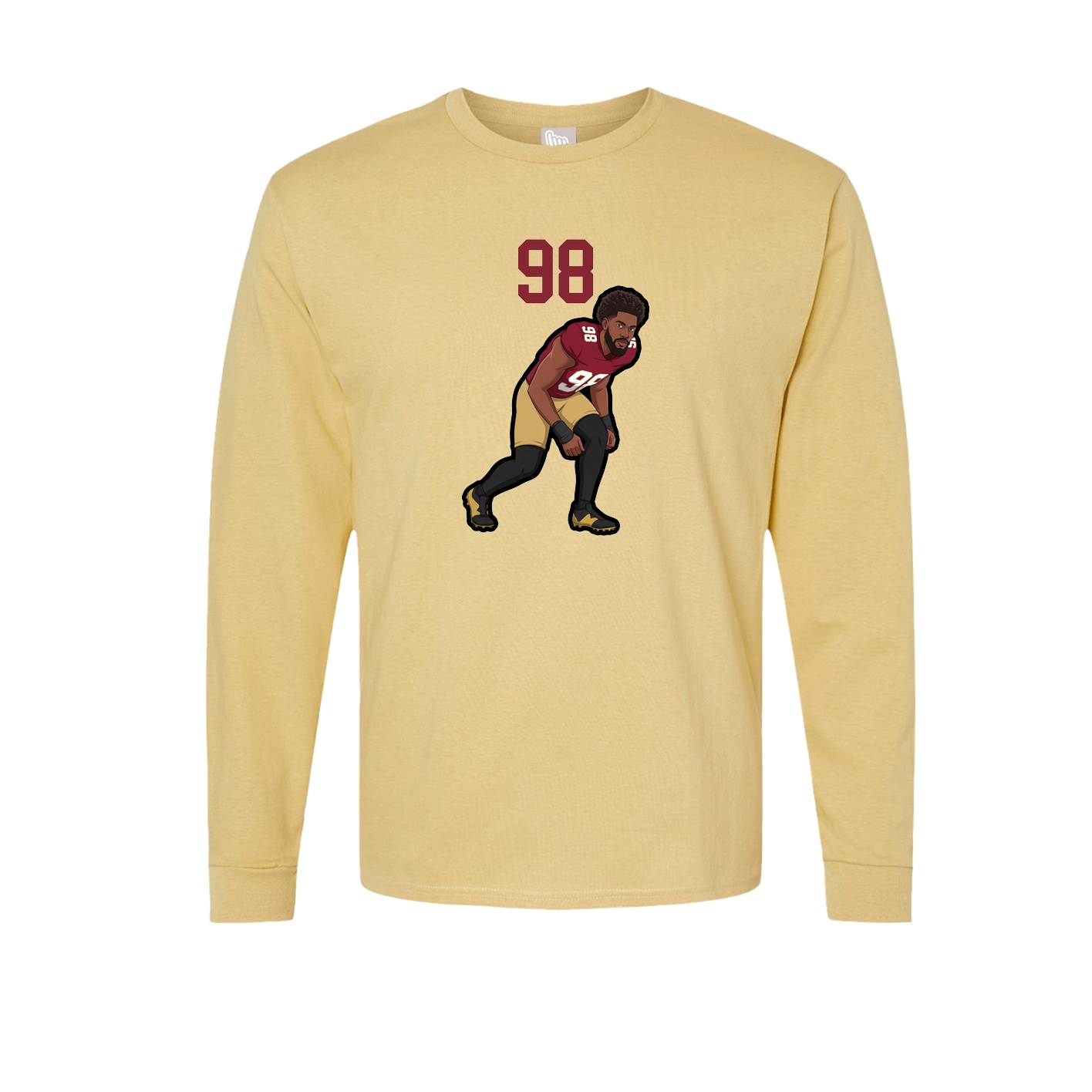 Long Sleeve Tee — Number Top in Vegas Gold