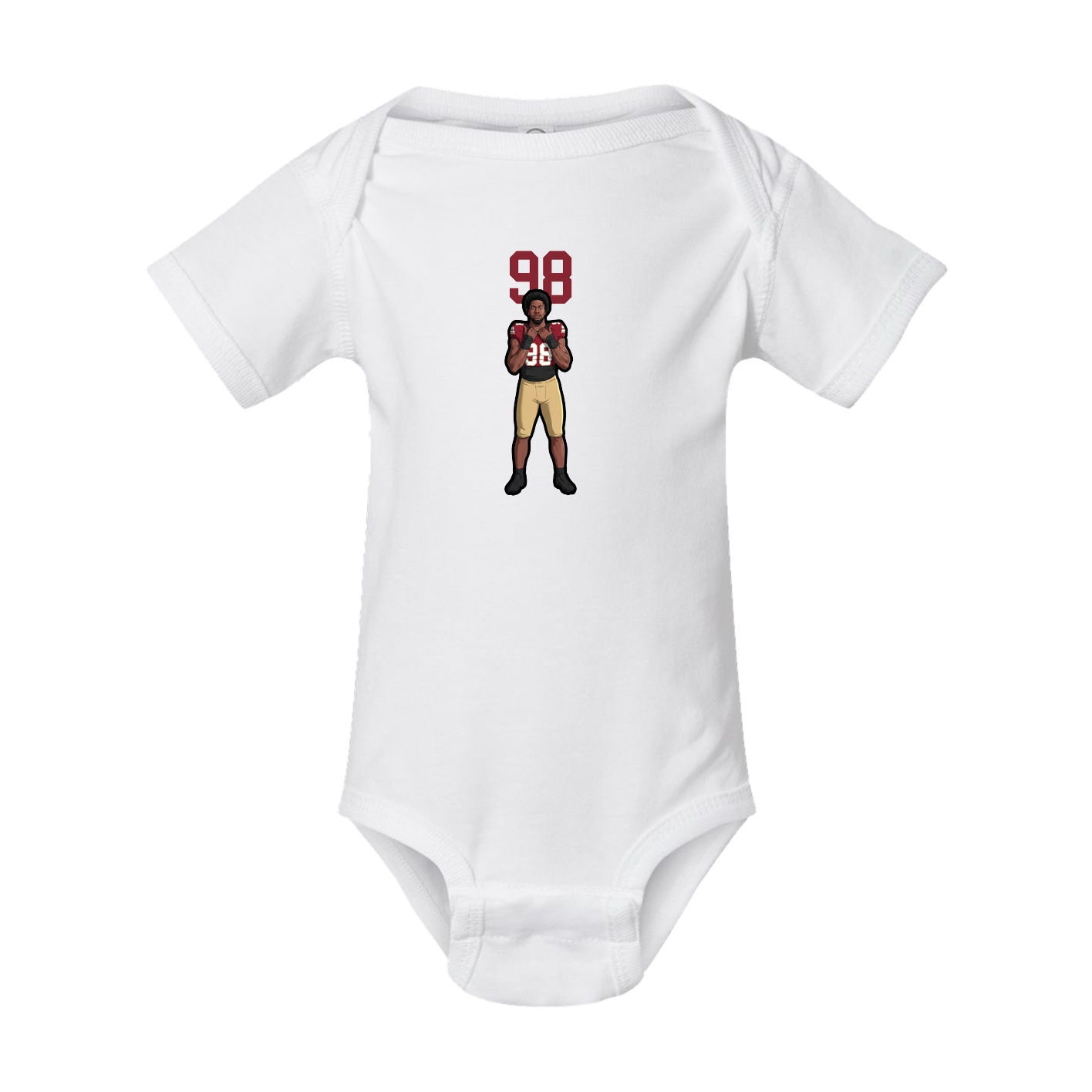 Baby Onesie — Number Top in White