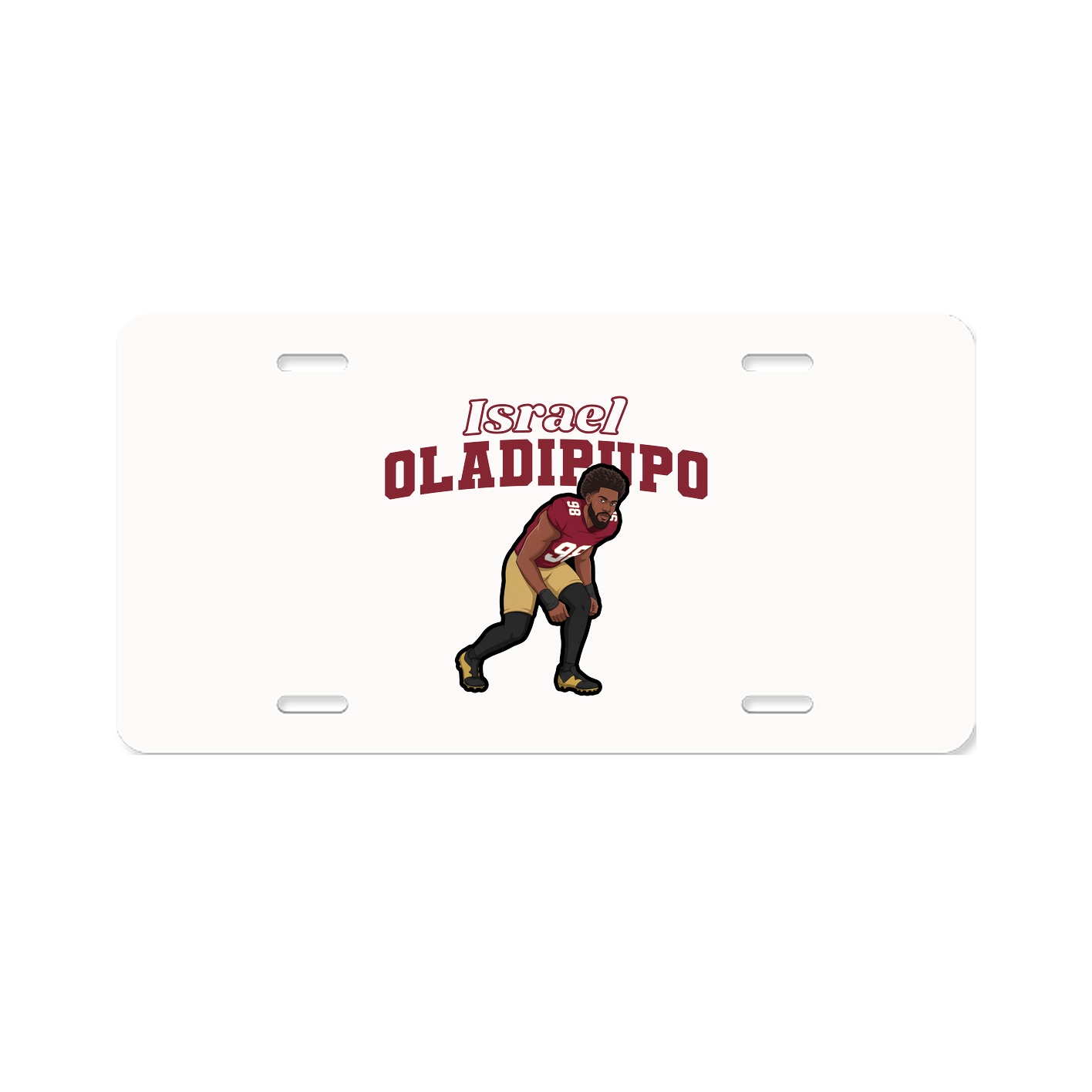 License Plate — Name Arch in Classic