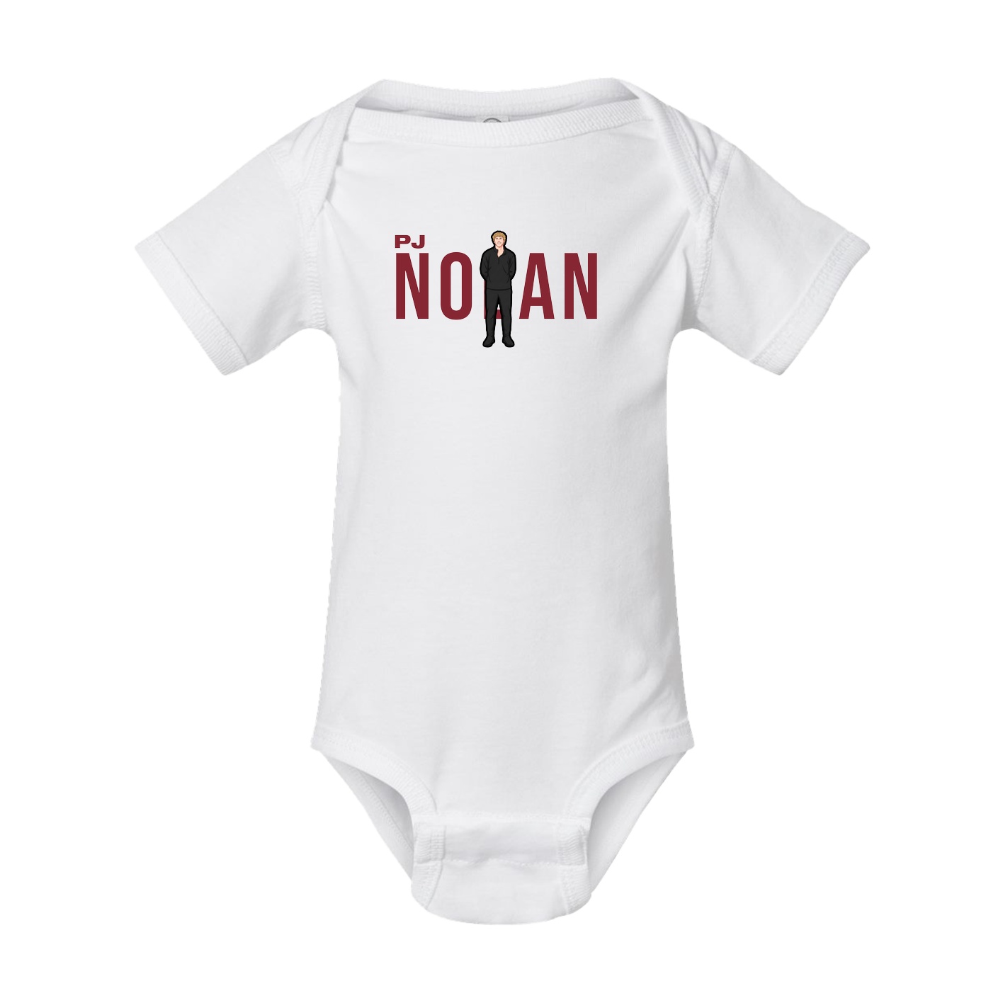 Baby Onesie — Player Name in White