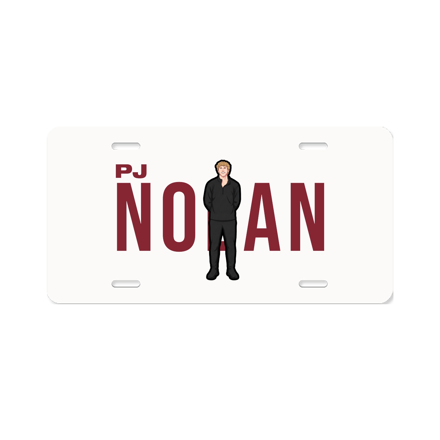 License Plate — Player Name in Classic