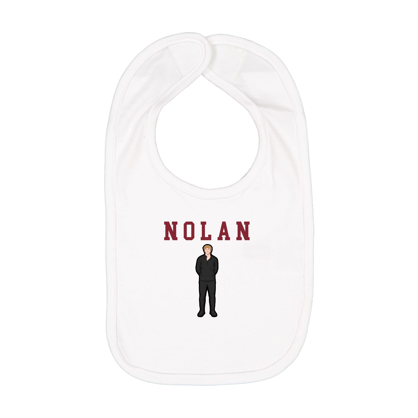 Infant Bib — Shirsey in White