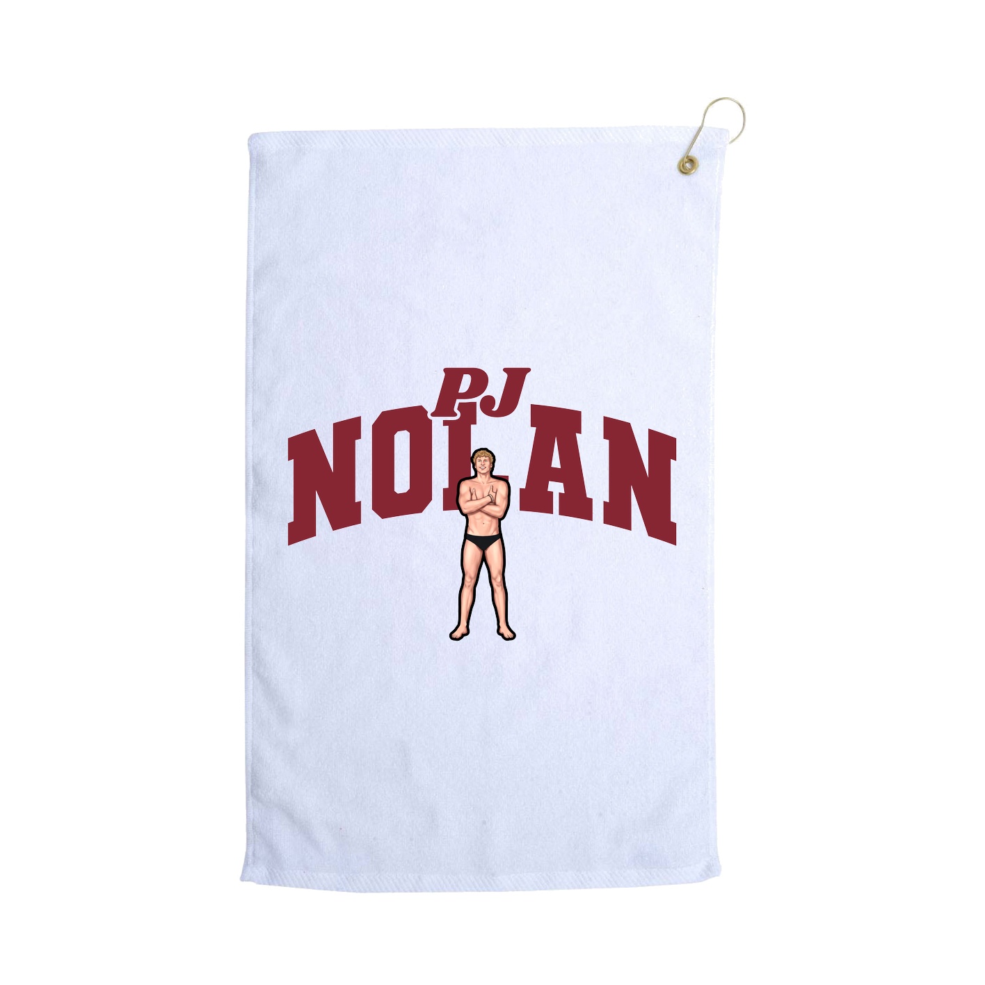 Golf Towel — Signature Arch in White