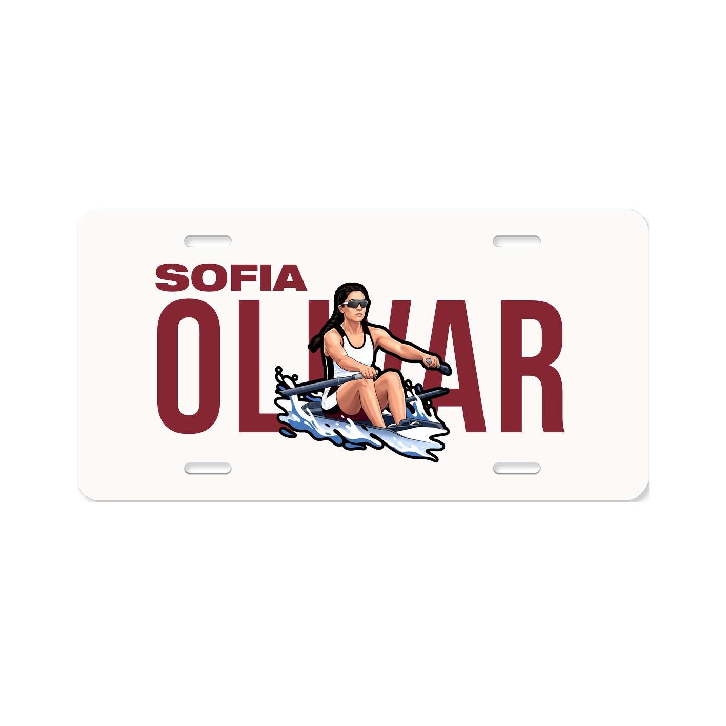 License Plate — Player Name in Classic