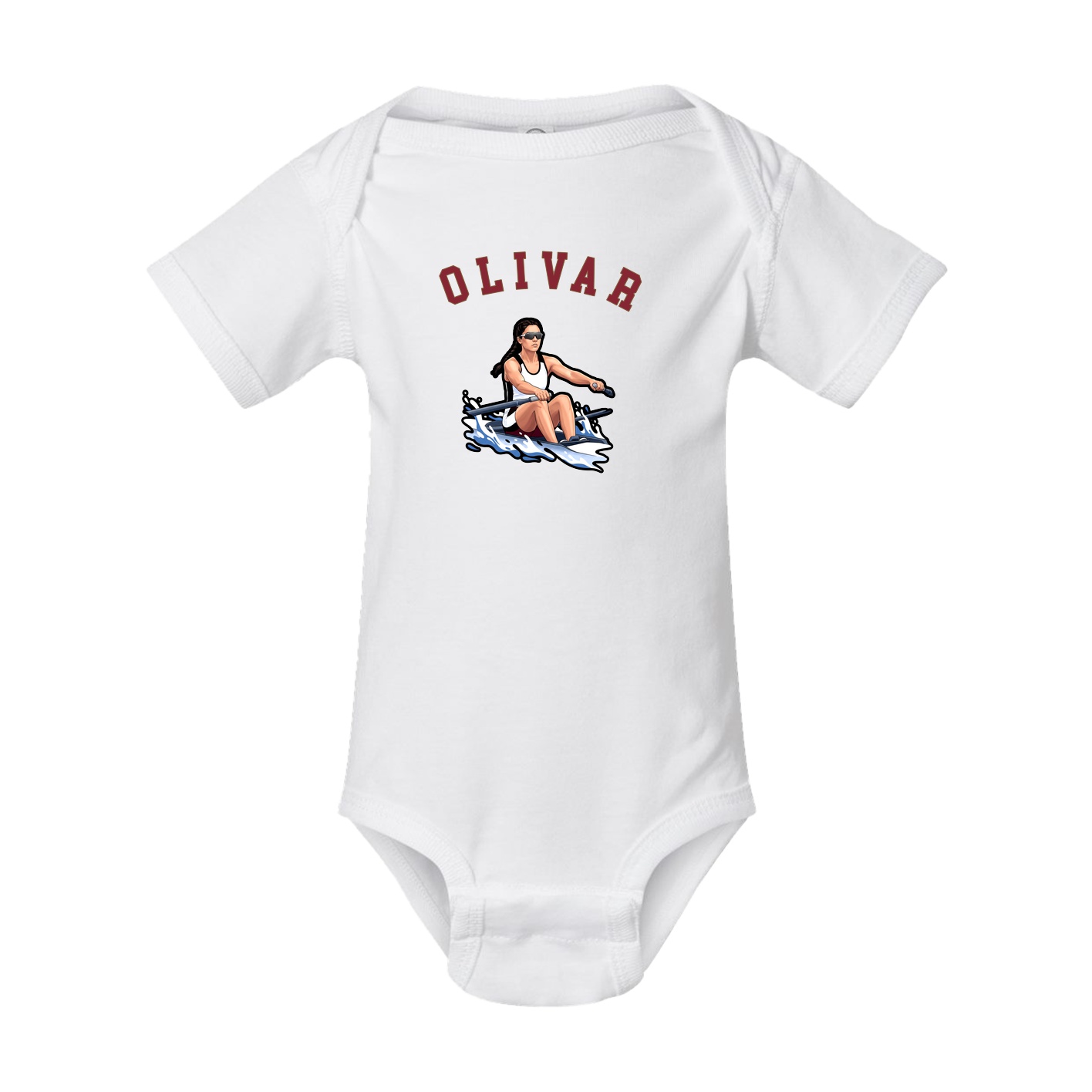 Baby Onesie — Shirsey Arch in White