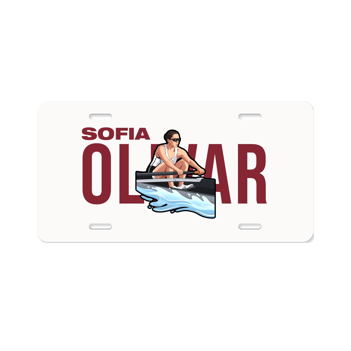 License Plate — Player Name in Classic