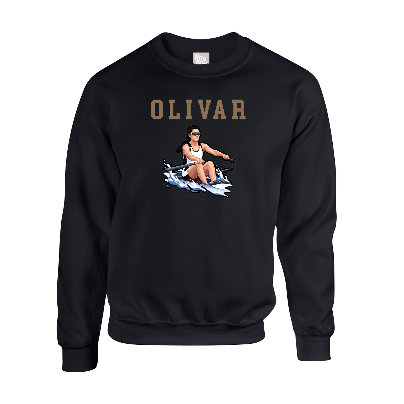 Fleece Crew — Shirsey in Black