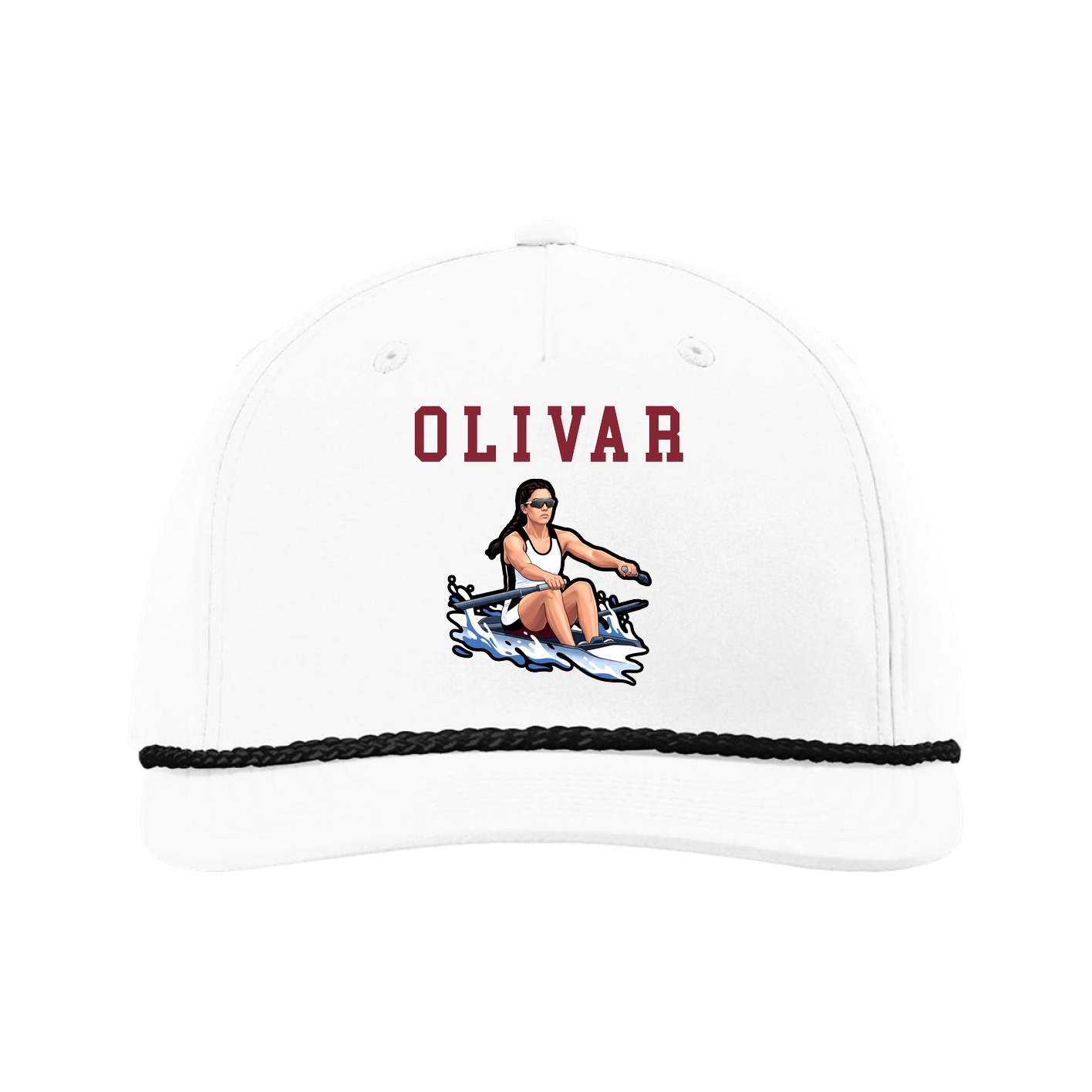 Five-Panel Classic Rope Cap — Shirsey in White