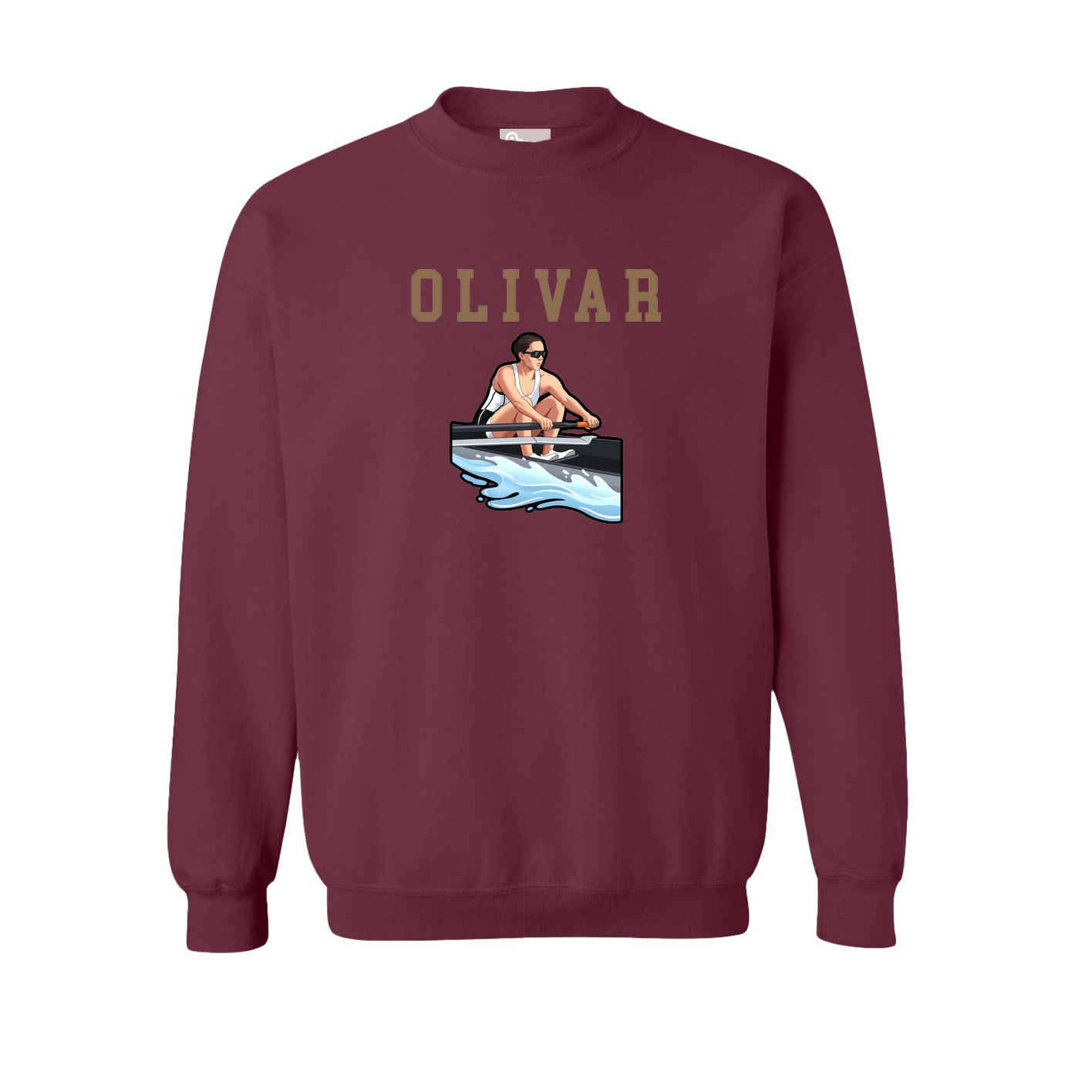 Fleece Crew — Shirsey in Maroon