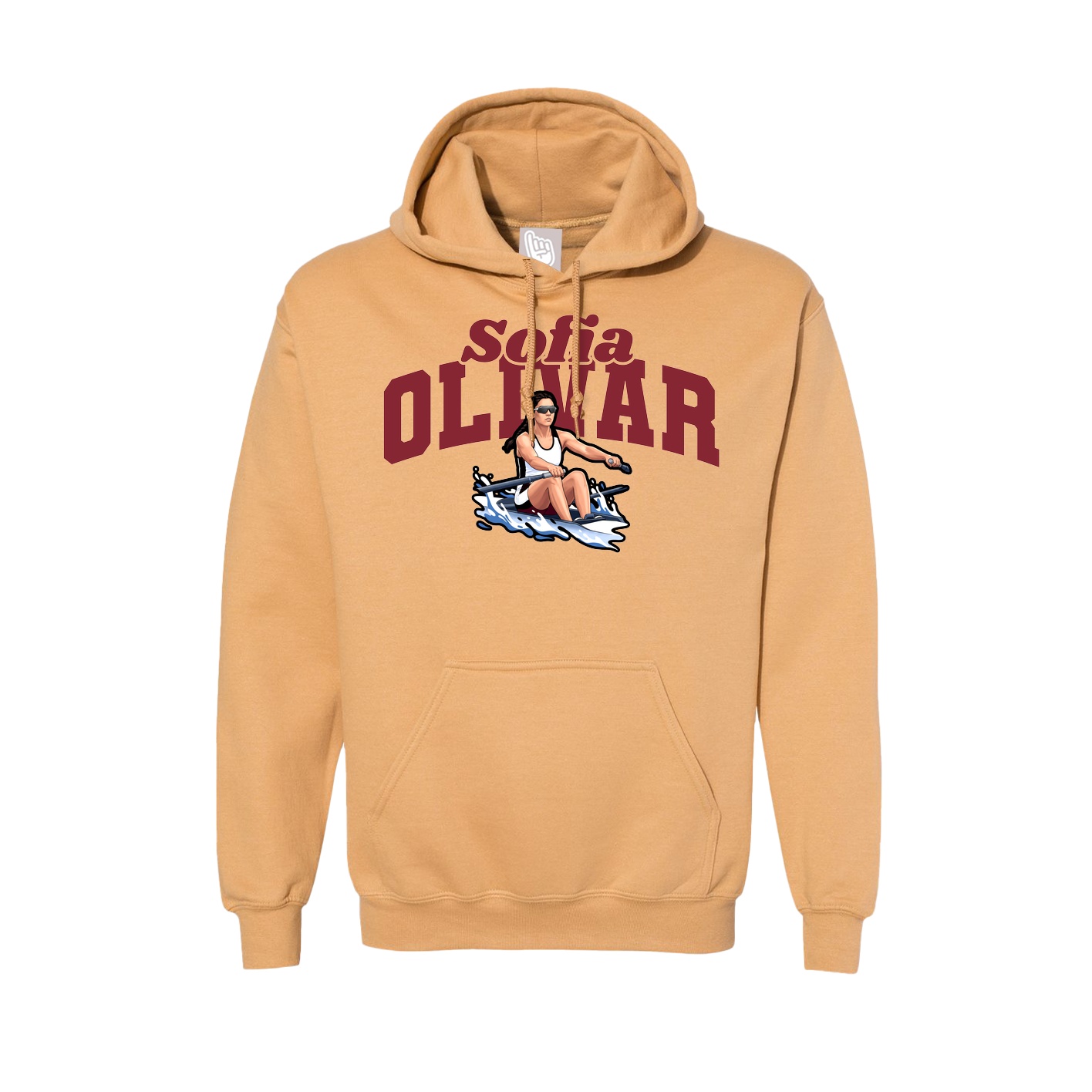 Hoodie — Signature Arch in Vegas Gold