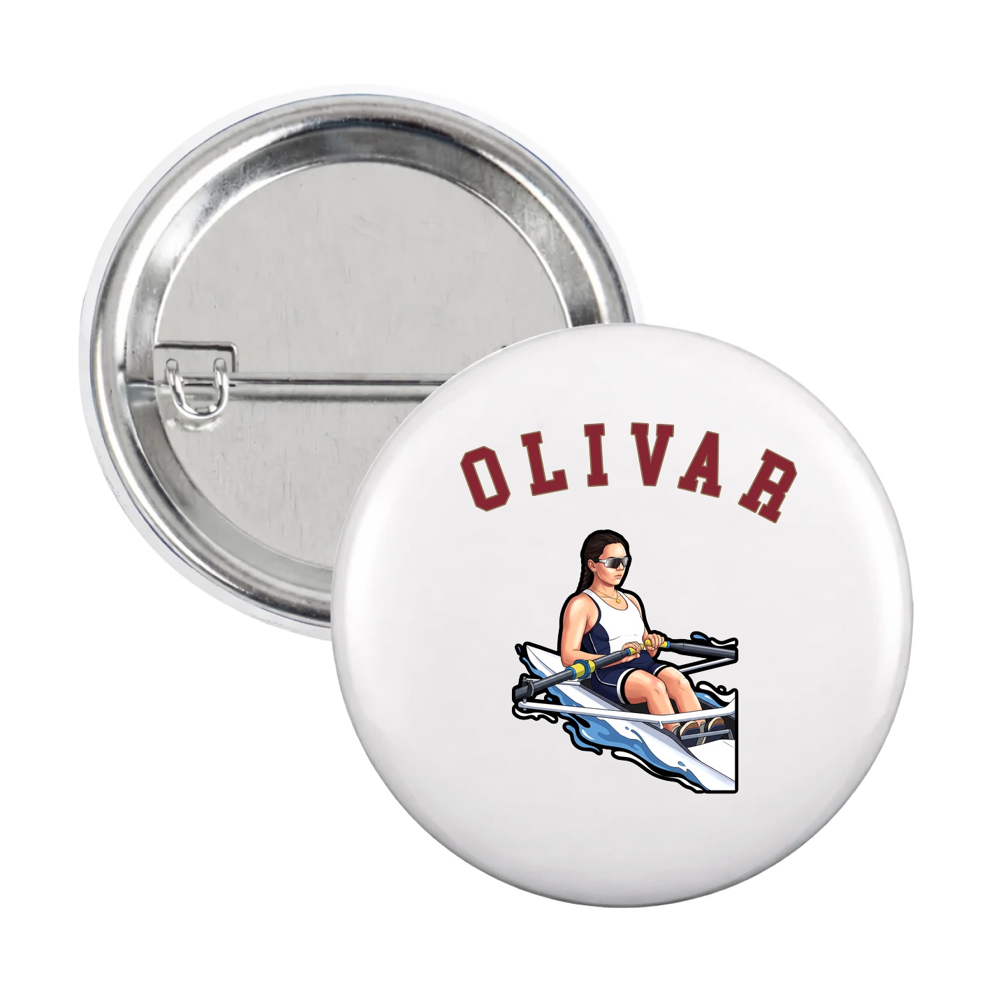 Game Day Button — Shirsey Arch in White