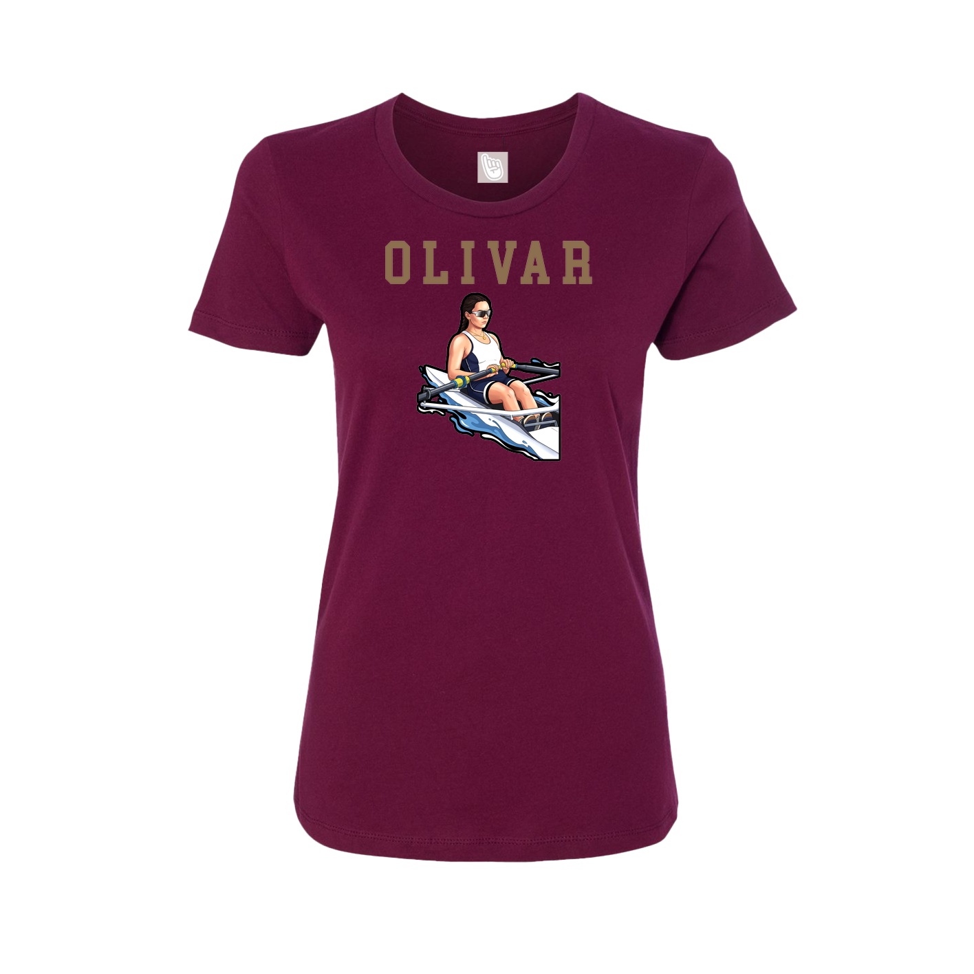 Fitted Women's Tee — Shirsey in Maroon