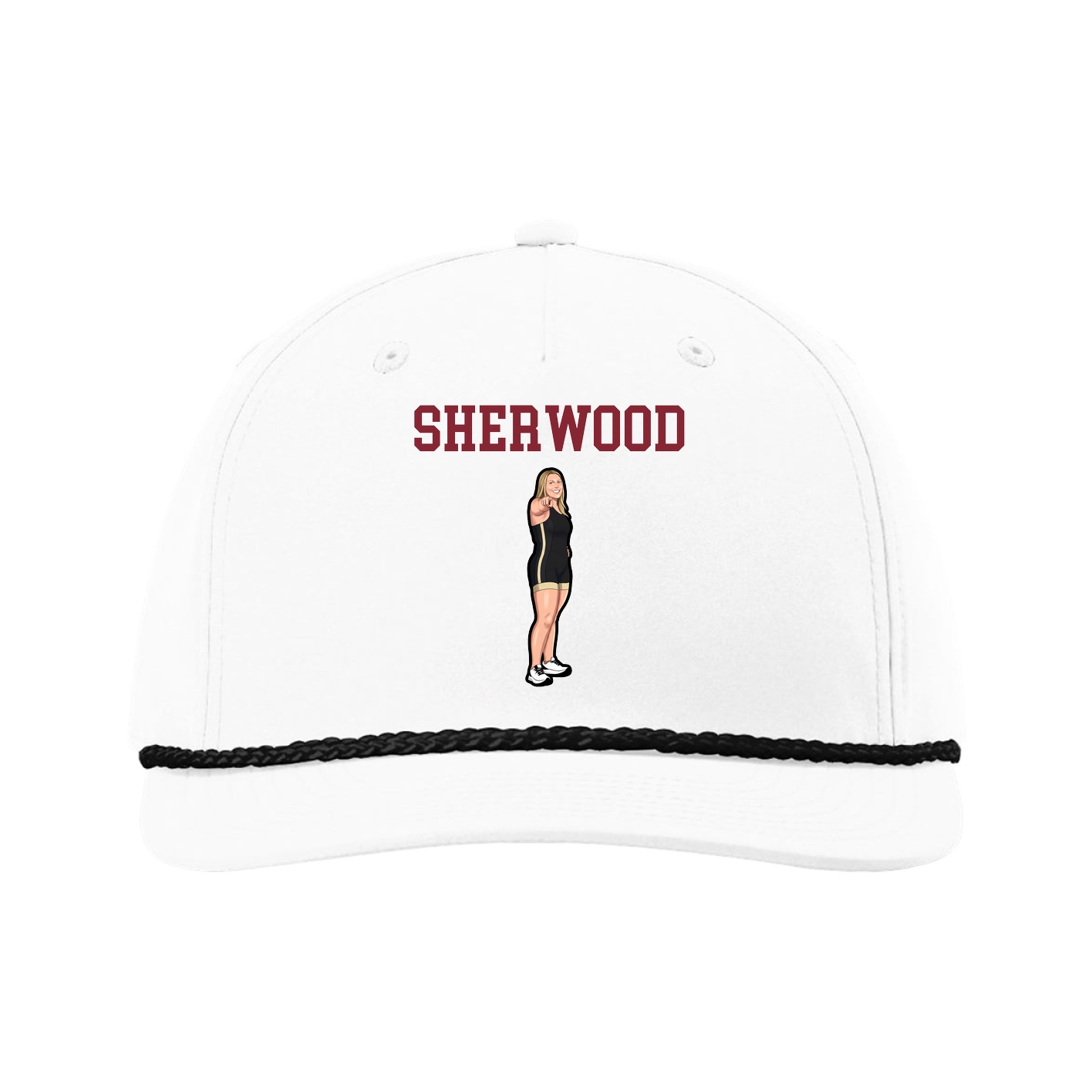 Five-Panel Classic Rope Cap — Shirsey in White