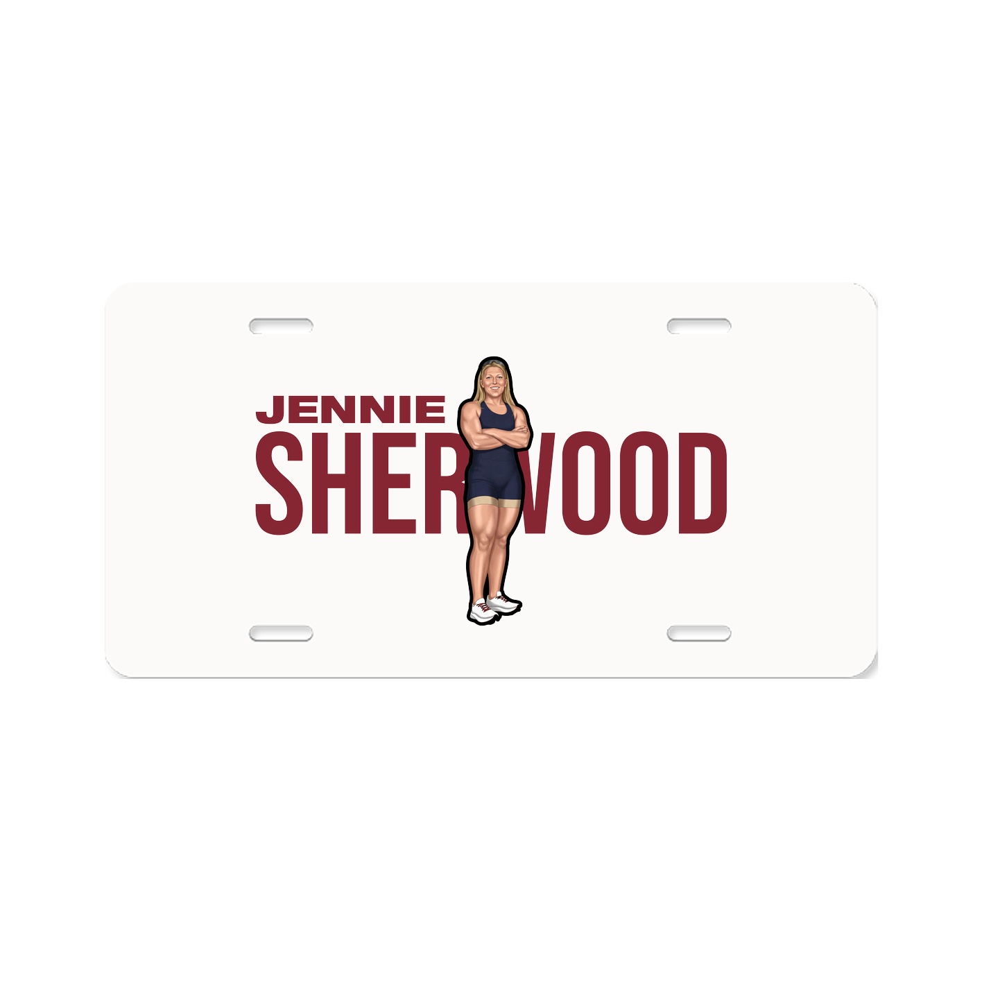 License Plate — Player Name in Classic